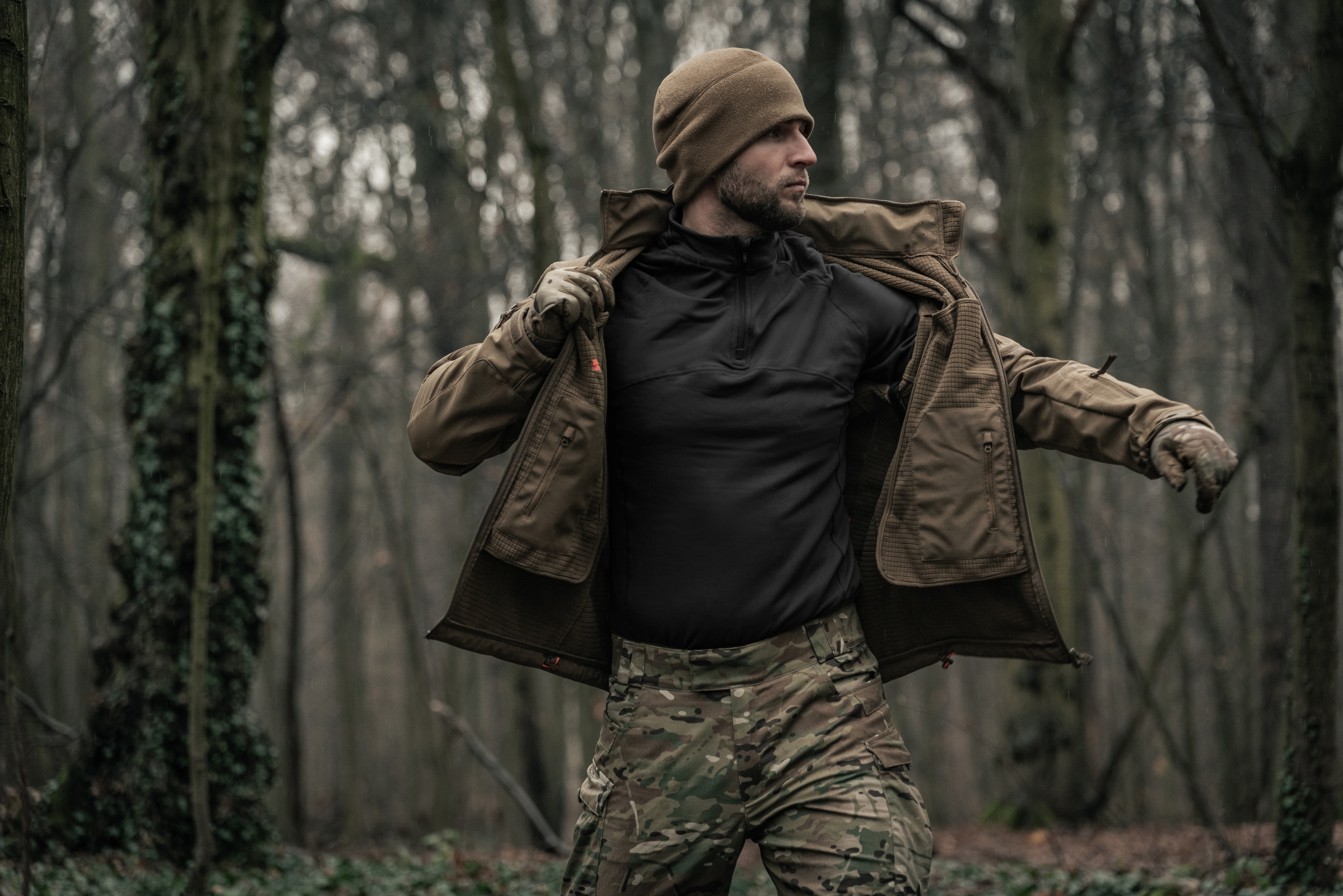 Military Wear - Tactical Level 2 - Thermounterwäsche - Black