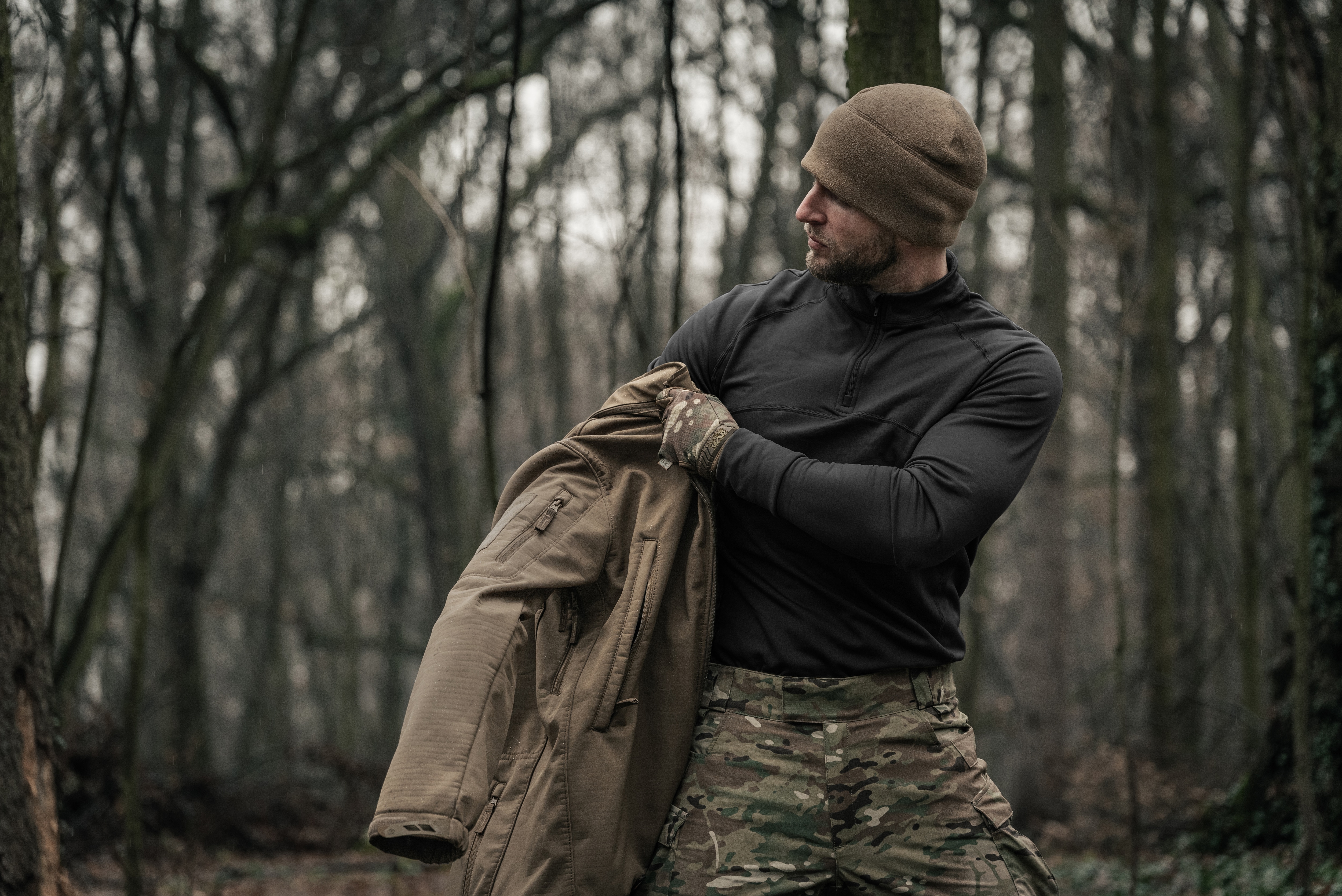 Military Wear - Tactical Level 2 - Thermounterwäsche - Black