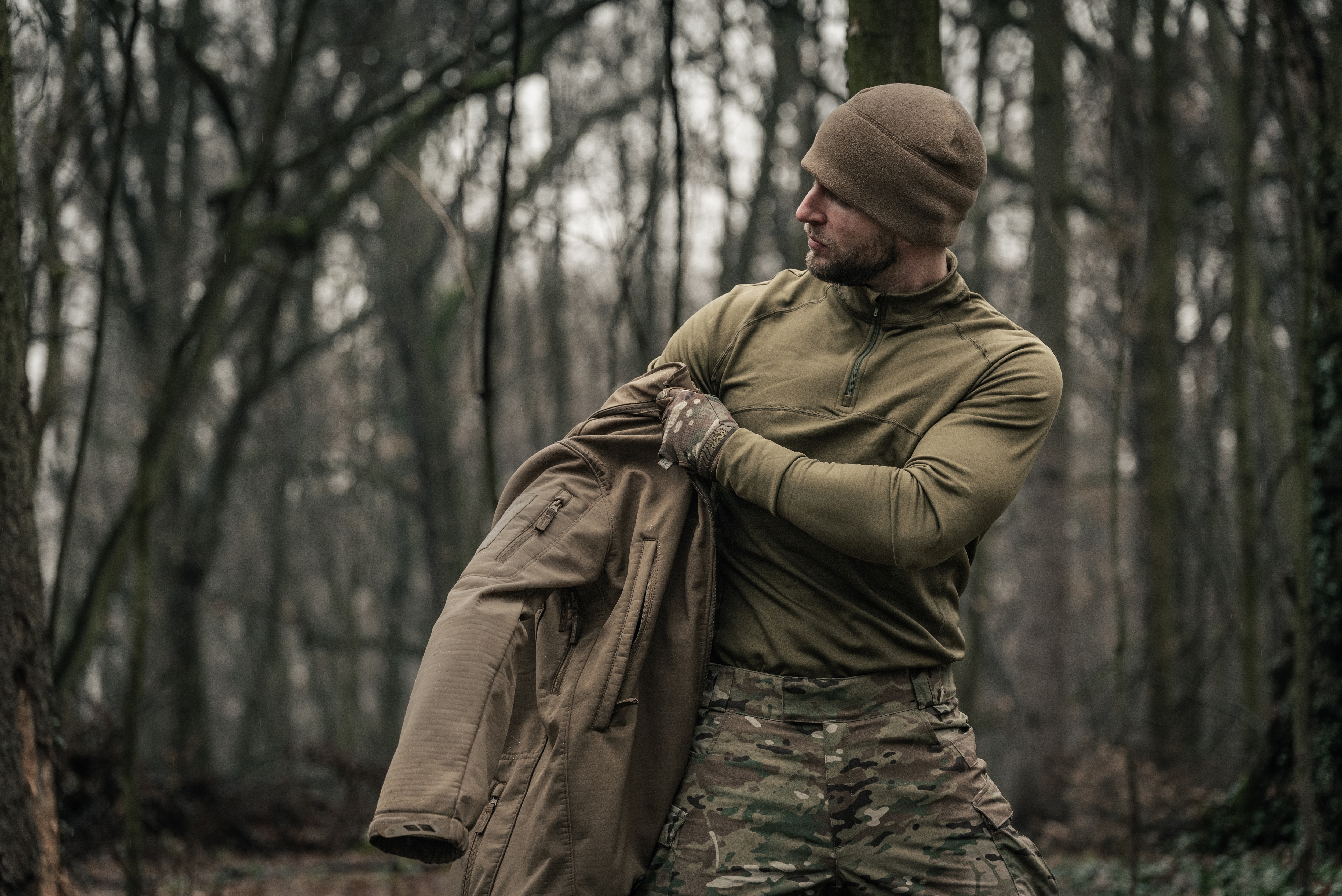 Military Wear - Tactical Level 2 Thermounterwäsche - Olive