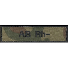 Emblem - AB Blutgruppe Rh-