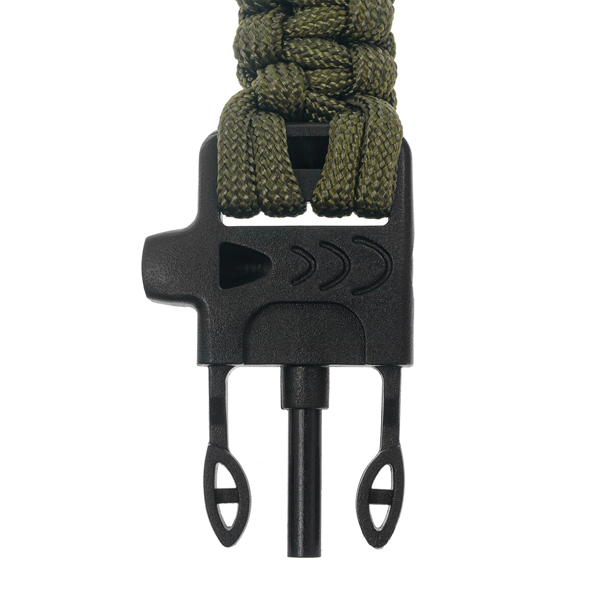 Badger Outdoor - Paracord Armband mi Feuerstein - Oliv