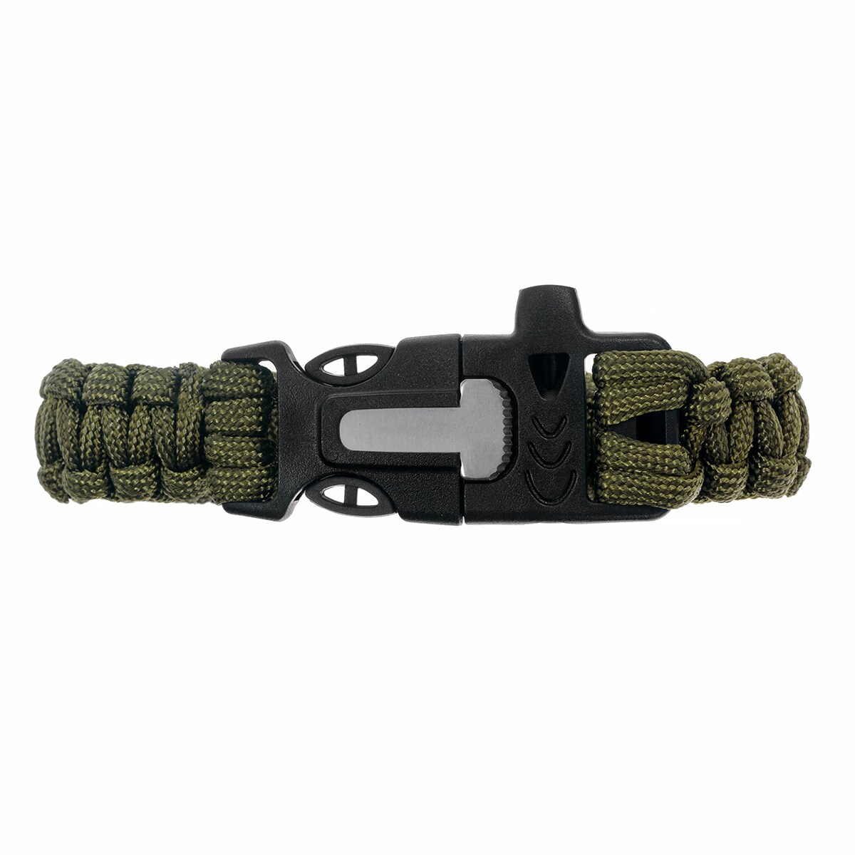 Badger Outdoor - Paracord Armband mi Feuerstein - Oliv