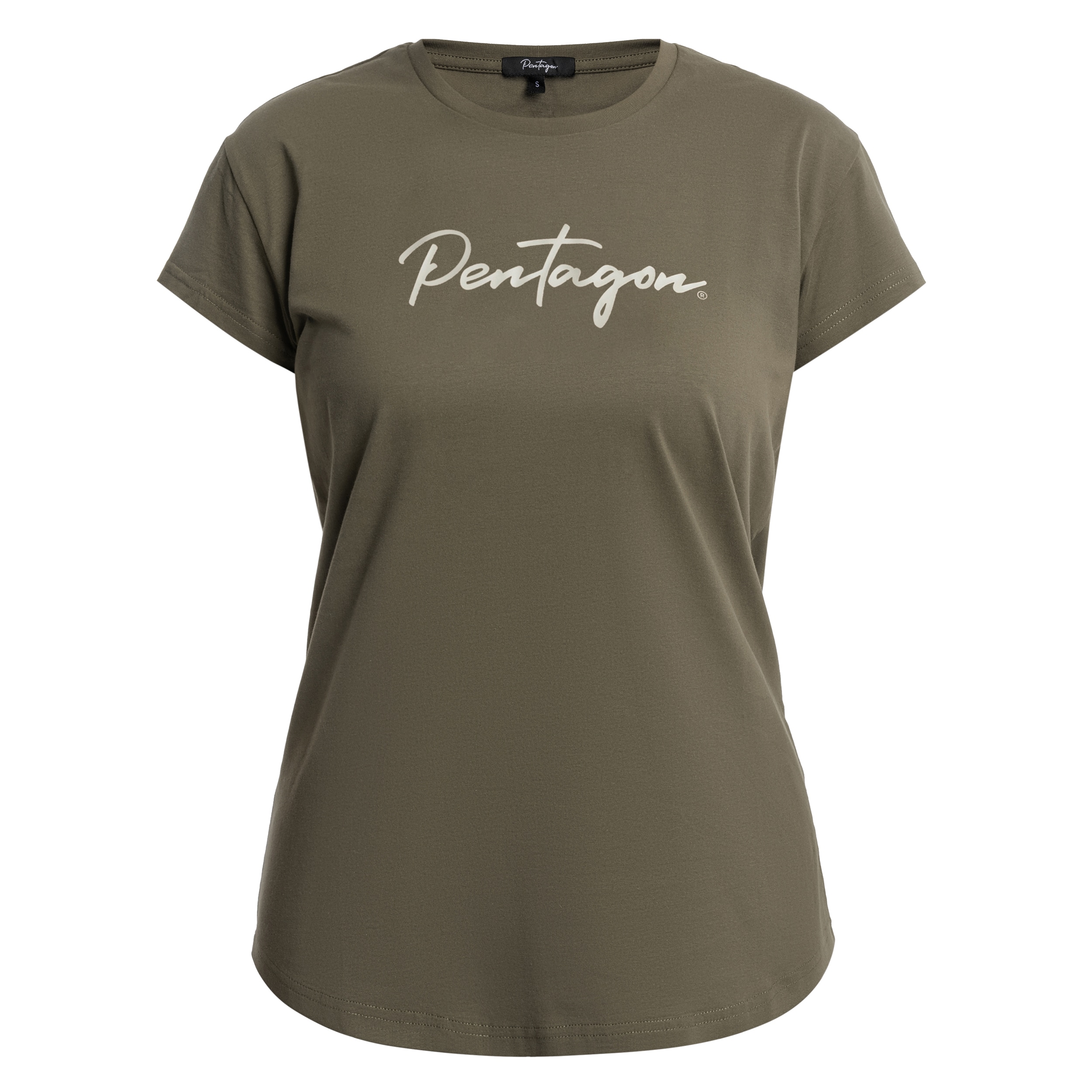 Pentagon - Calligraphy - Damen-T-Shirt - RAL 7013