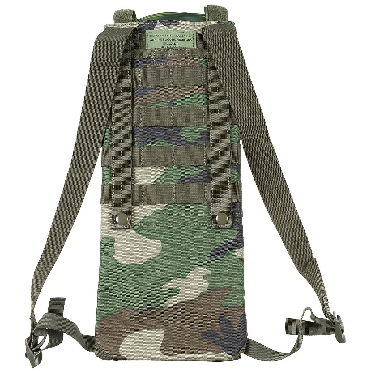 MFH - Molle Hydration Pack - Trinksystem/ Trinkrucksack 2,5L - Woodland