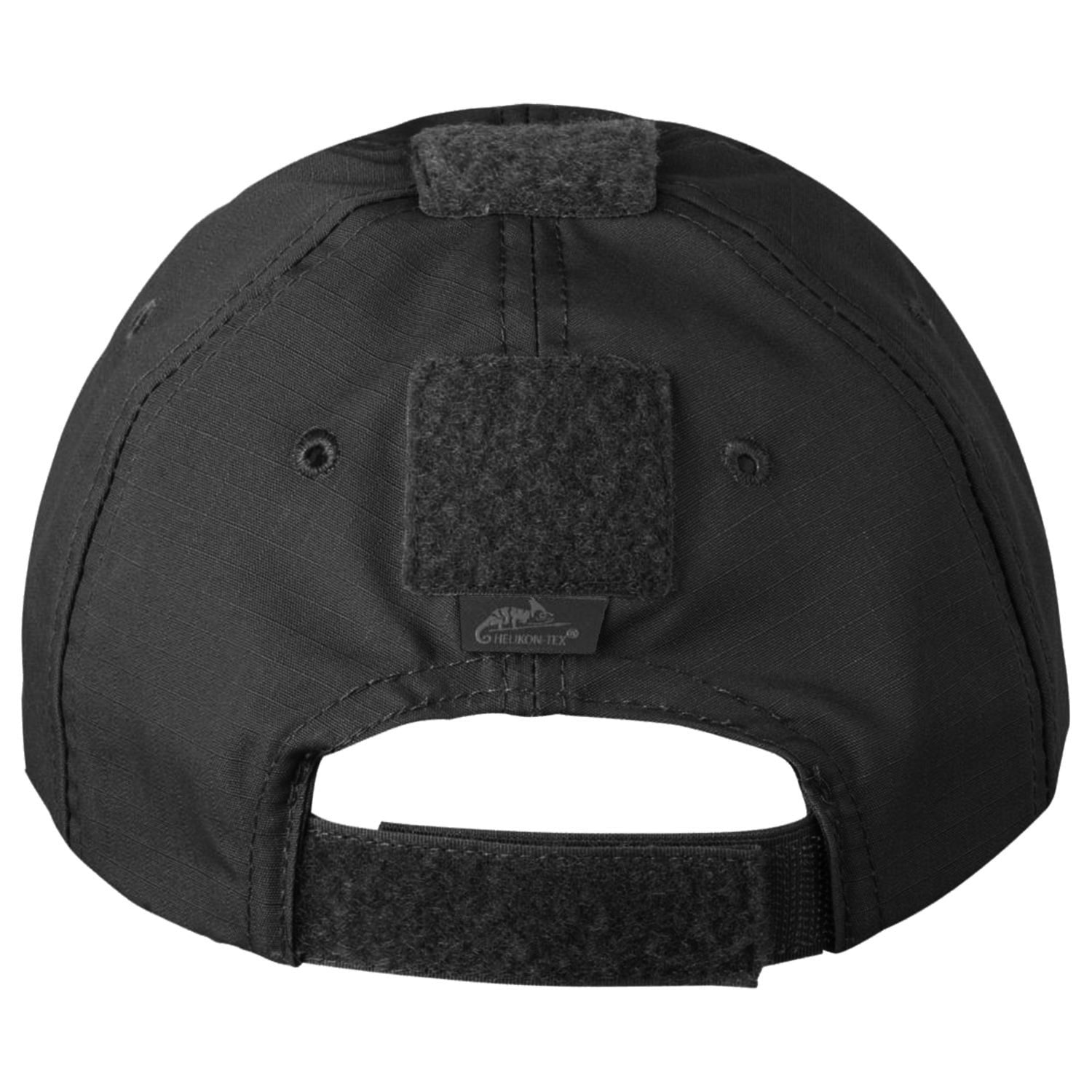 Helikon-Tex - PolyCotton Rip-Stop - Basecap mit Klettflächen - Black
