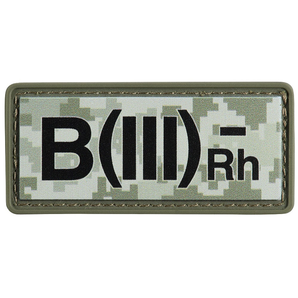 M-Tac - Blutgruppe B (III) Rh-  - PVC Aufnäher - MM14