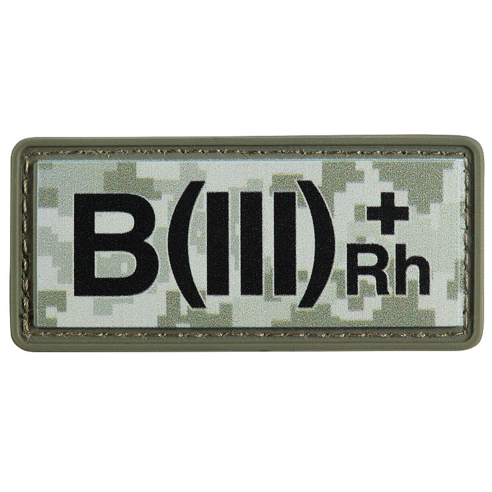 M-Tac - Blutgruppe B (III) Rh+ - PVC Aufnäher - MM14