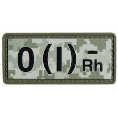 M-Tac - Blutgruppe 0 (I) Rh- - PVC Aufnäher - MM14