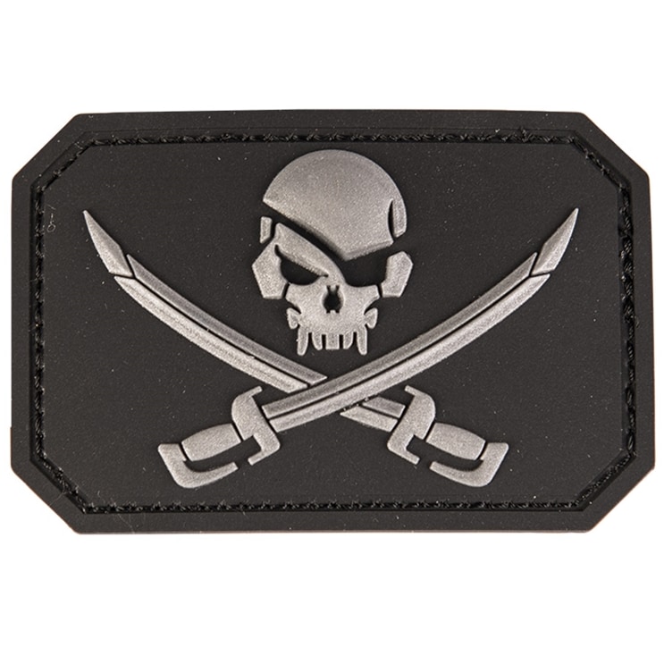 Mil-Tec - 3D Pirate Skull - Aufnäher - Black