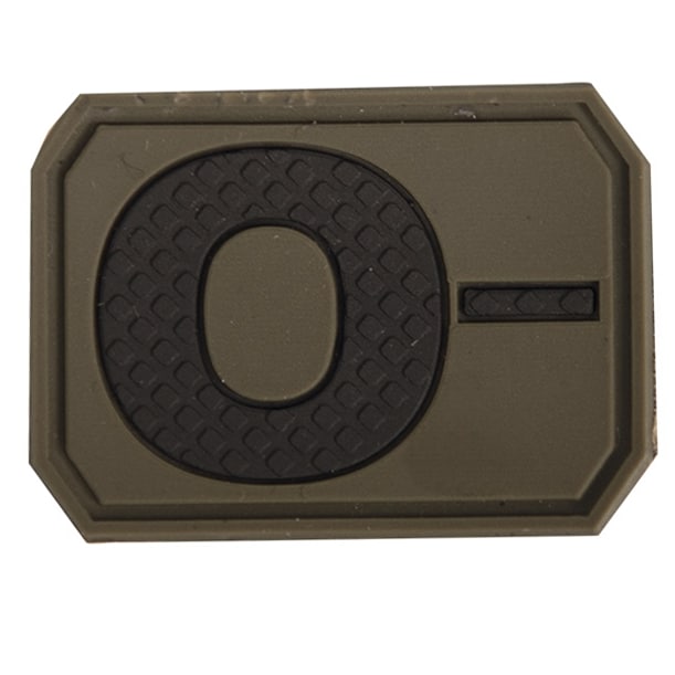 Mil-Tec - Blutgruppe 0- - Emblem - Olive