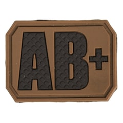 Mil-Tec - Blutgruppe AB+ - Emblem - Coyote