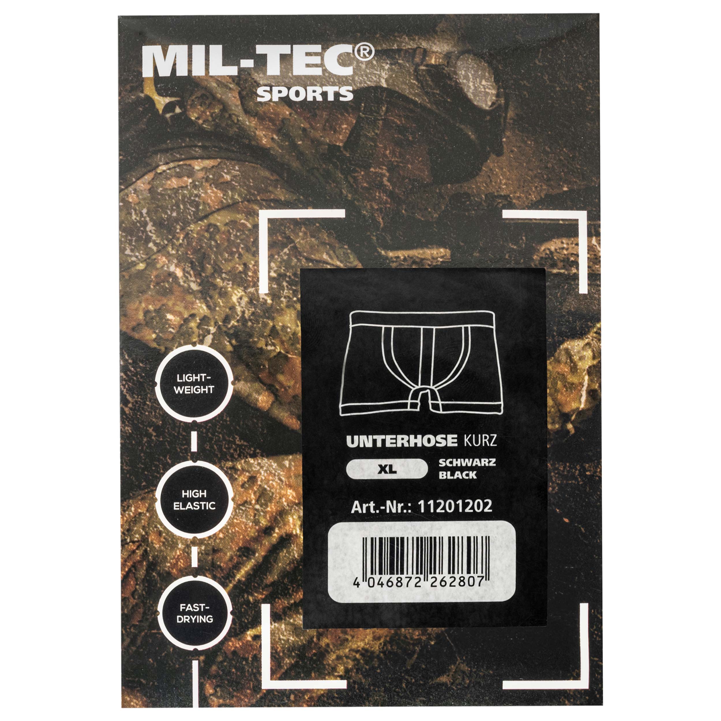 Mil-Tec - Thermoaktive Boxershorts - Schwarz