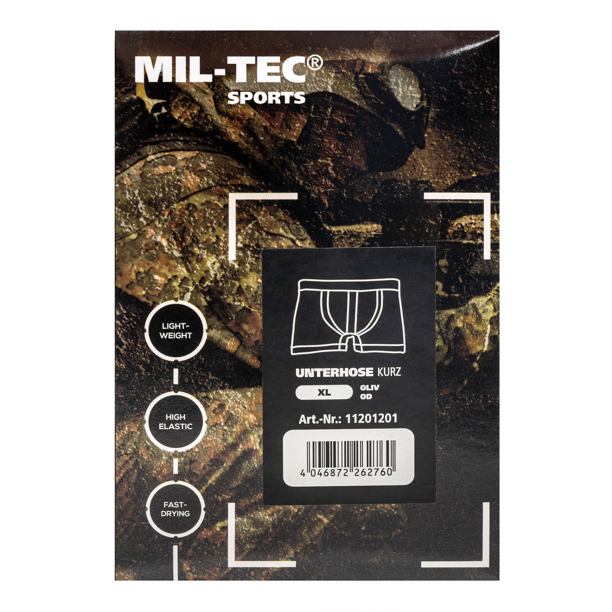 Mil-Tec - Thermoaktive Boxershorts - Grün OD