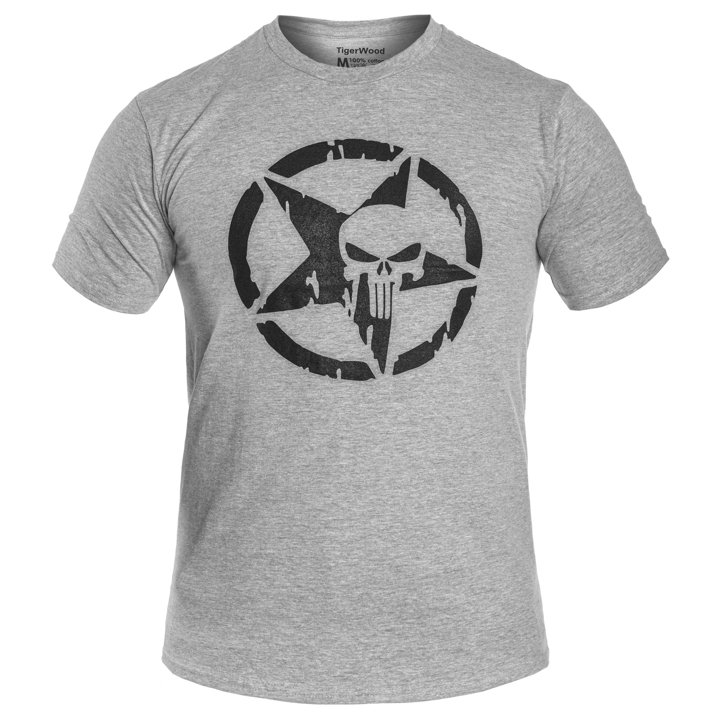 TigerWood - Punisher Military T-Shirt - Grey