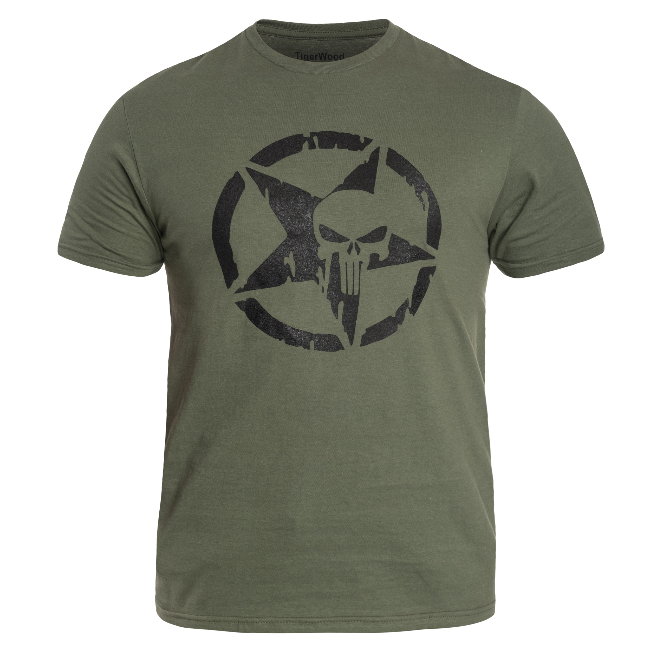 TigerWood - Punisher Military T-Shirt - Olive