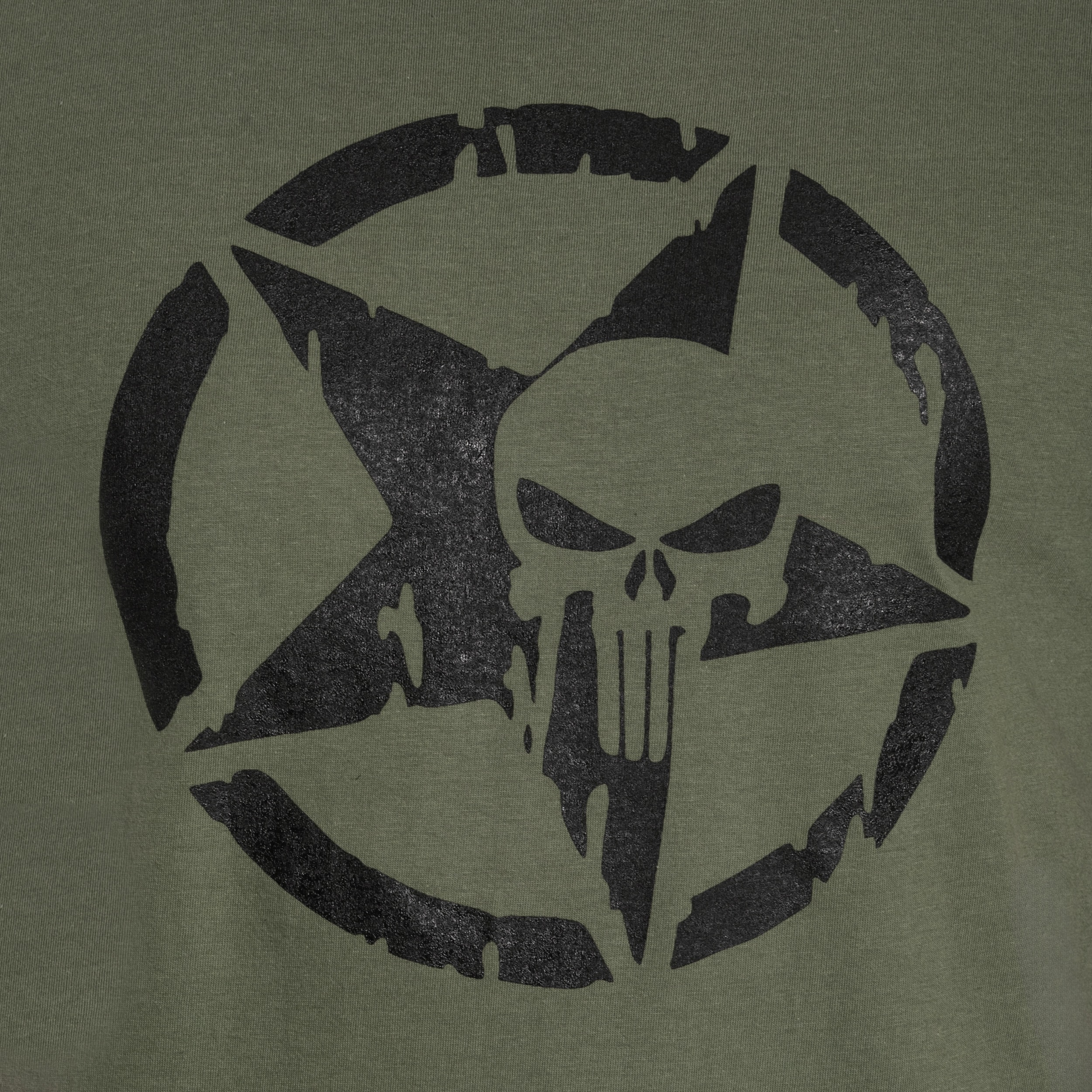 TigerWood - Punisher Military T-Shirt - Olive