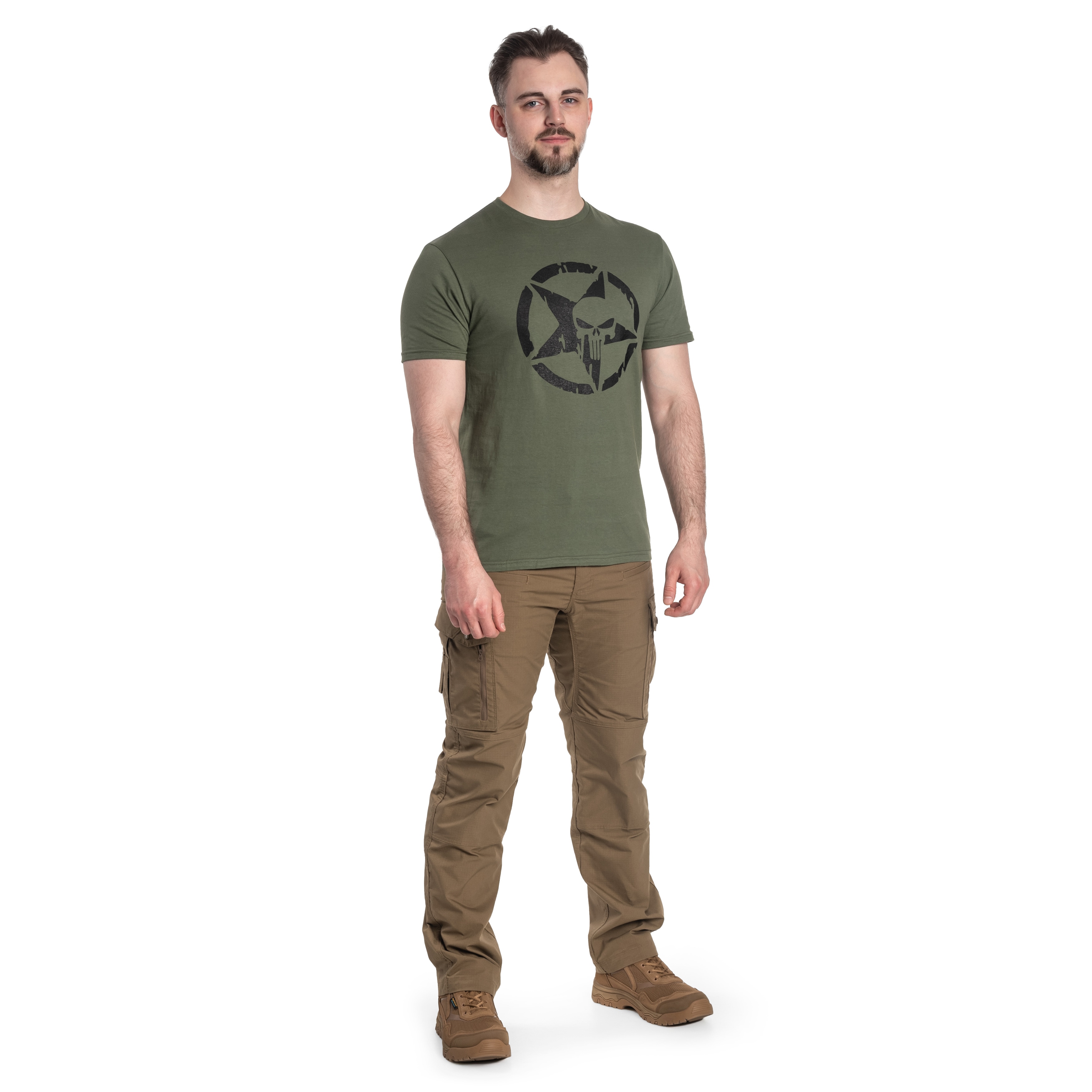 TigerWood - Punisher Military T-Shirt - Olive