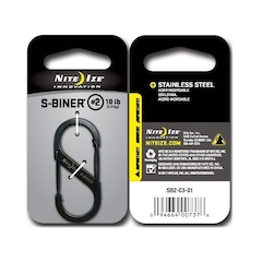 Nite Ize - S-Biner 2 Black Steel - Karabinerhaken
