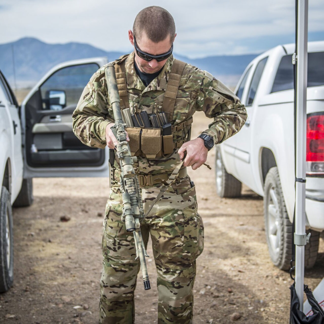 Helikon - Competition MultiGun - Taktische Weste Chest Rig - Coyote