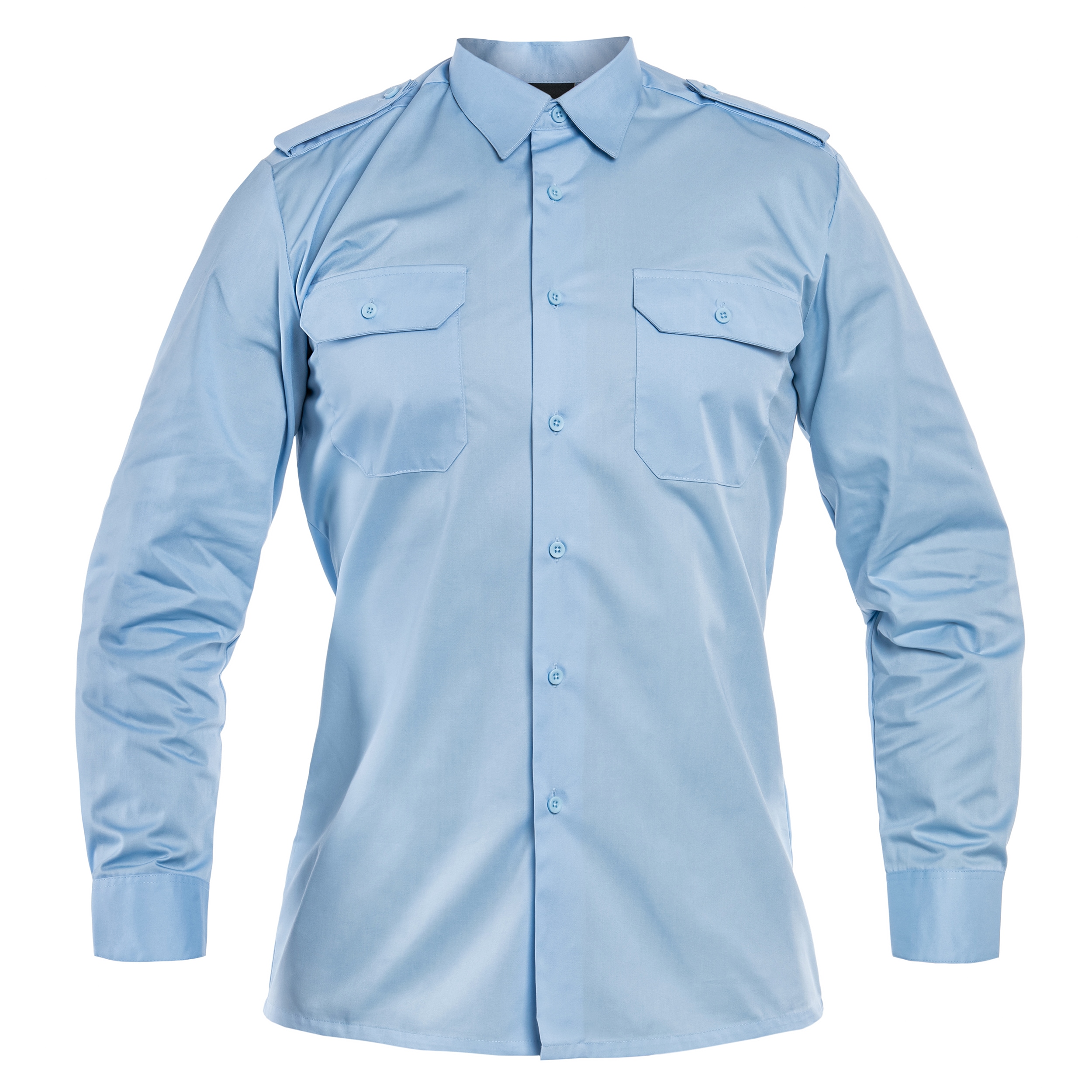 Mil-Tec - Service Long Sleeve Shirt - Hemd - Hellblau