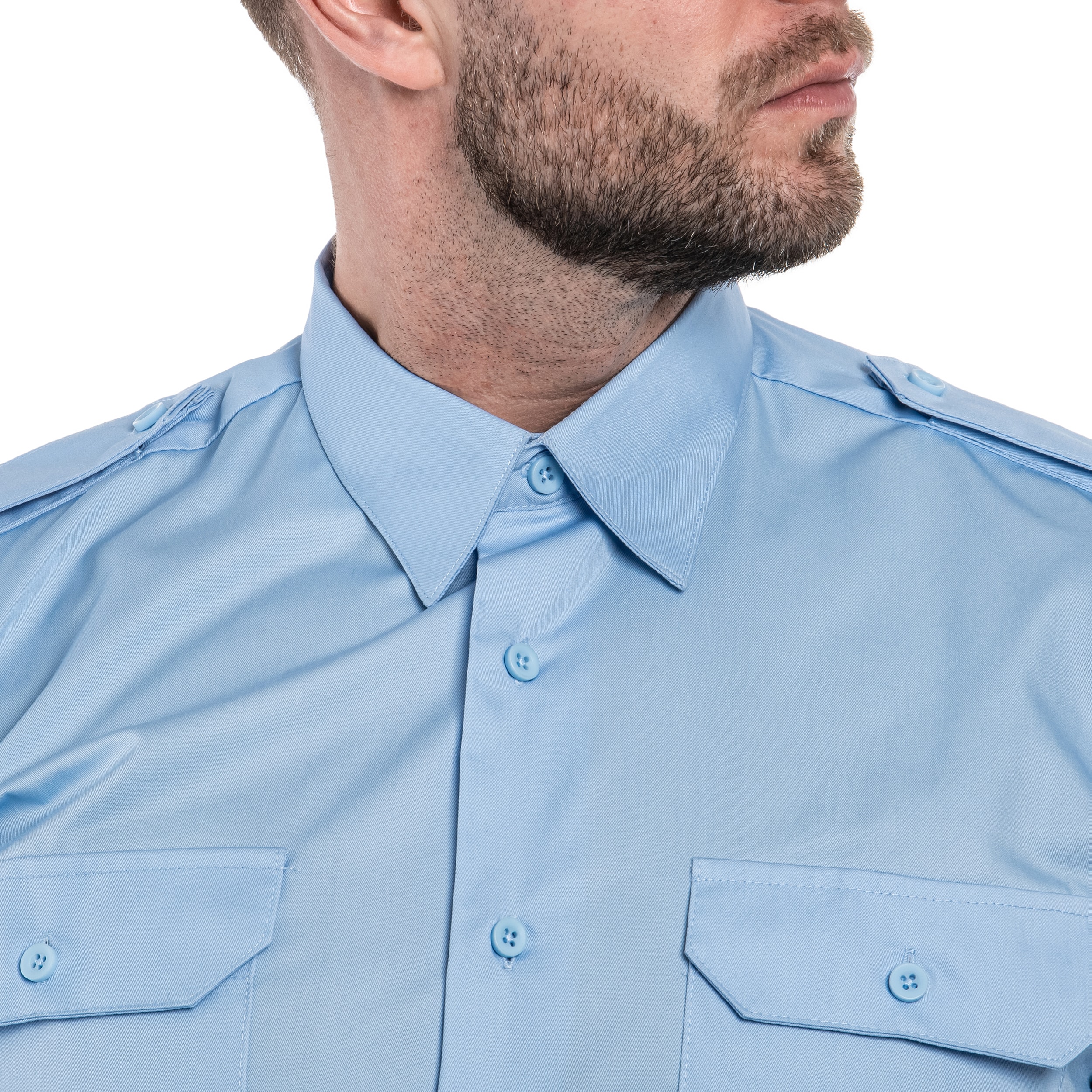 Mil-Tec - Service Long Sleeve Shirt - Hemd - Hellblau