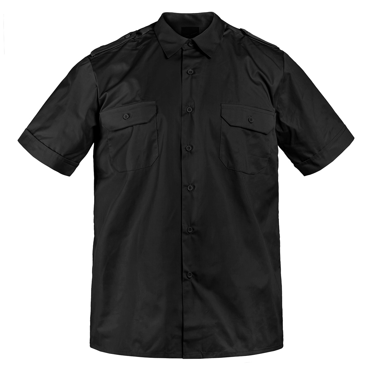 Mil-Tec - Service Short Sleeve Shirt - Hemd - Black