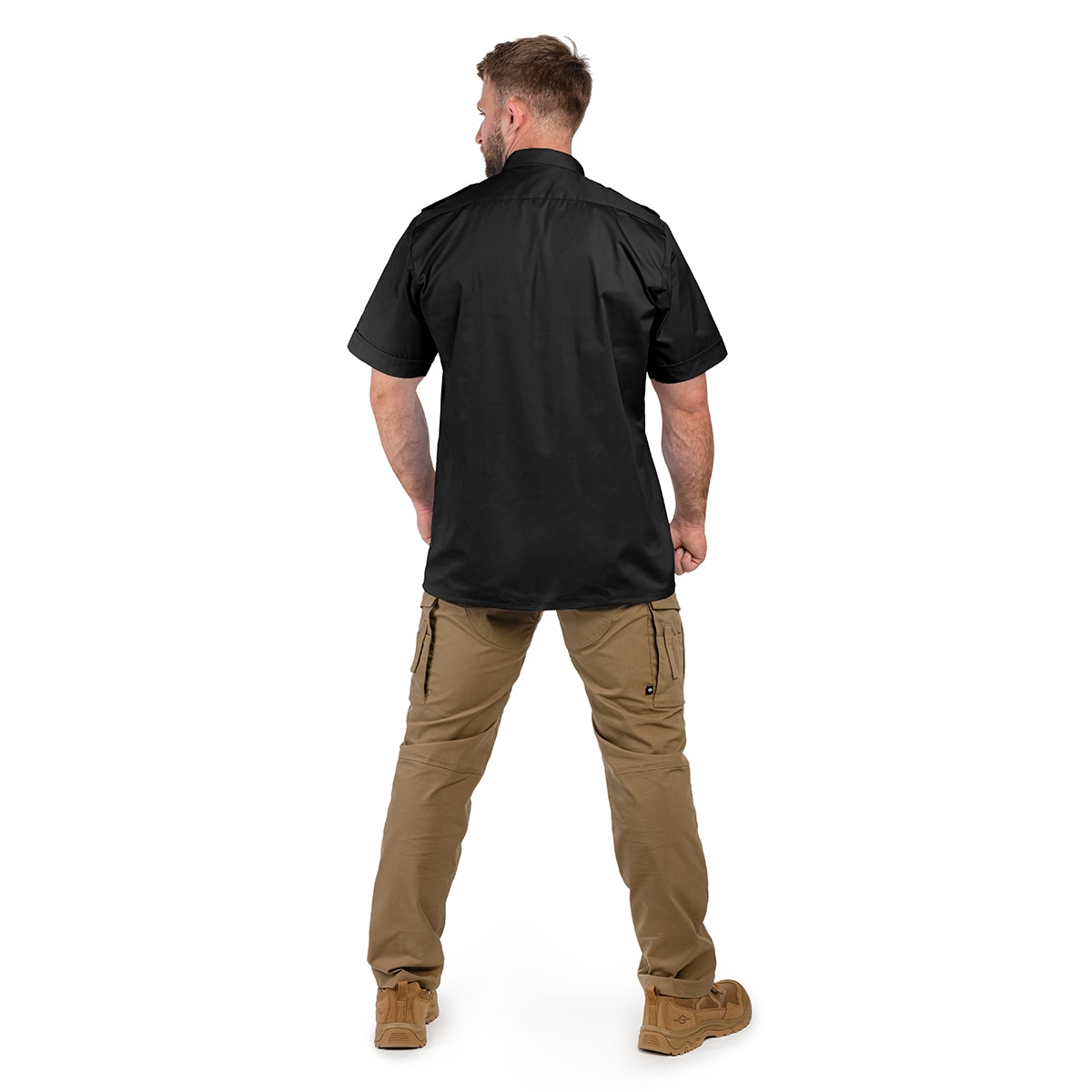 Mil-Tec - Service Short Sleeve Shirt - Hemd - Black