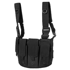 Mil-Tec - Mag Carrier Chest Rig - Taktische Weste - Black