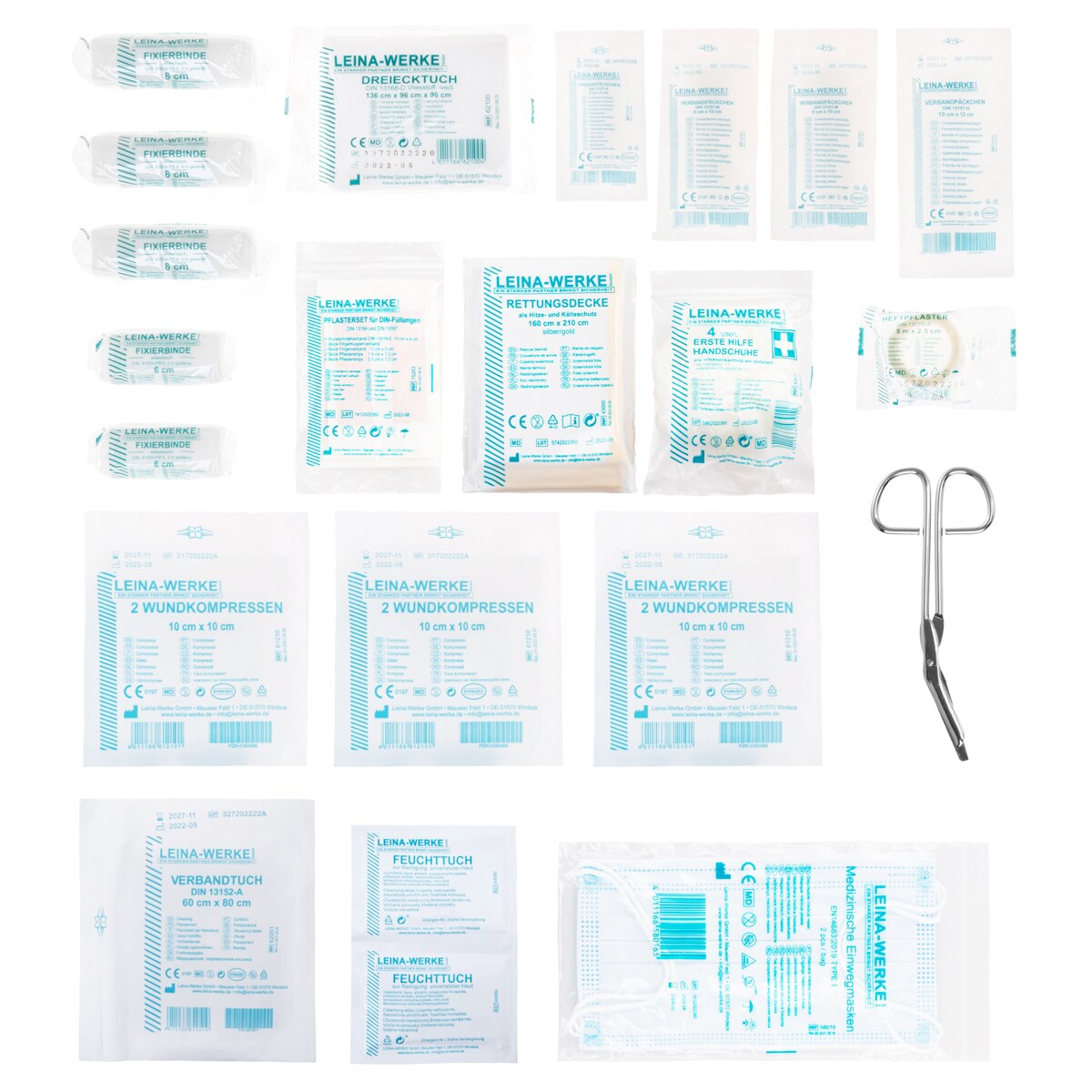 Mil-Tec - First Aid Set - Sanitätstasche -  43 Bestandteile - Grün OD