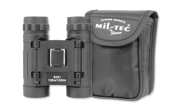 Mil-Tec Mini - Fernglas  8x21  - schwarz