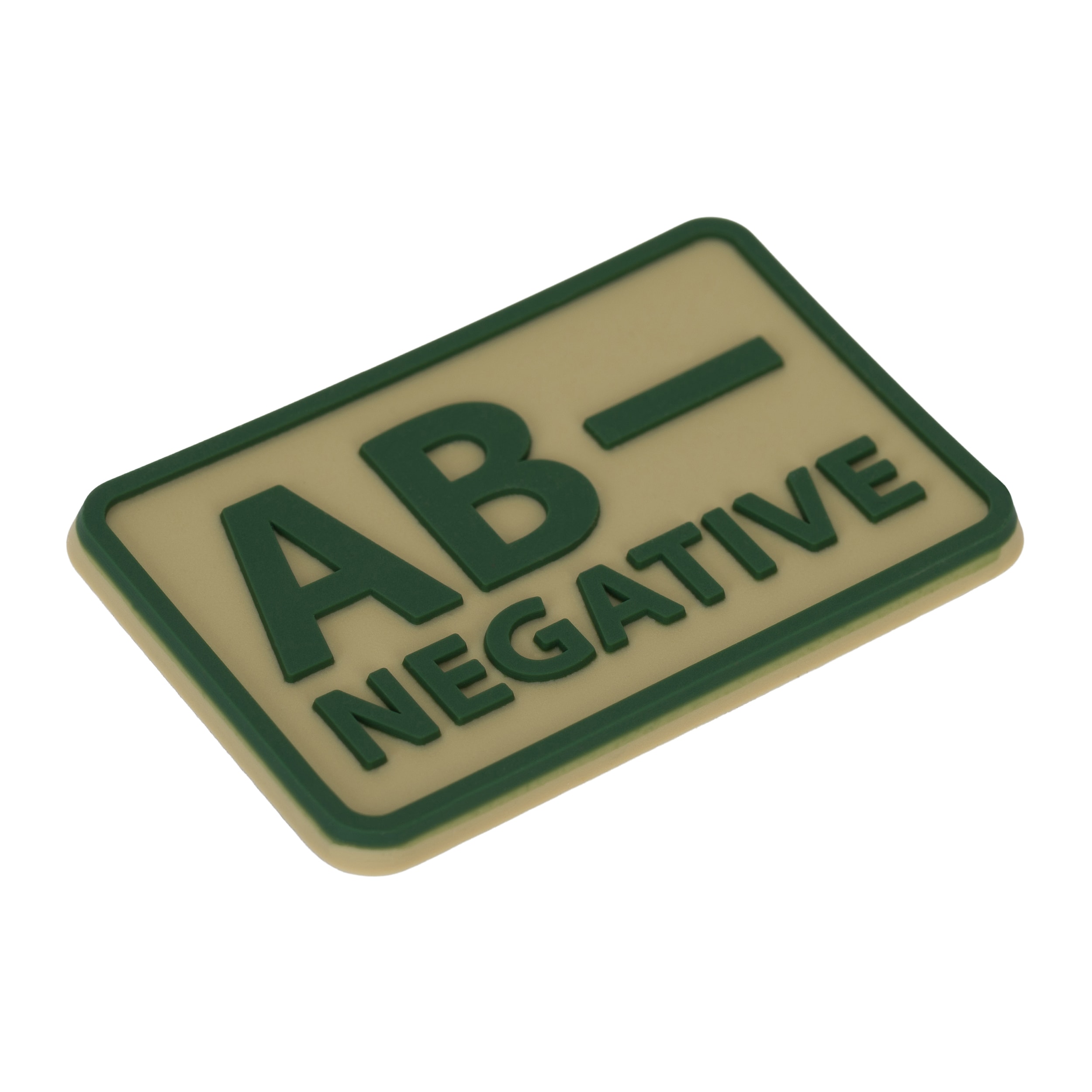 Emblem - Blutgruppe AB Rh- Khaki - 2 Stk.