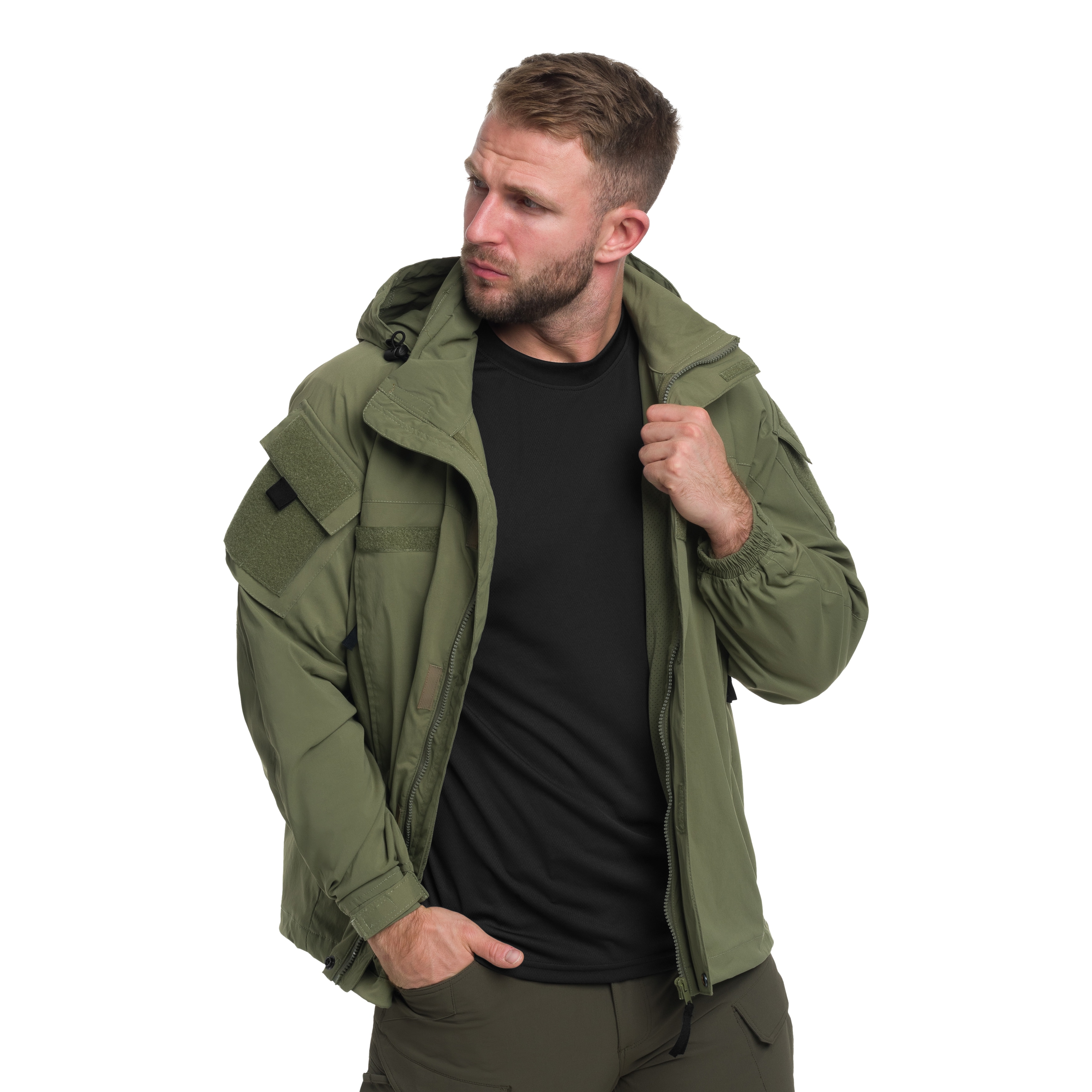 MFH - US Softshell Level 5 - Jacke - Olive