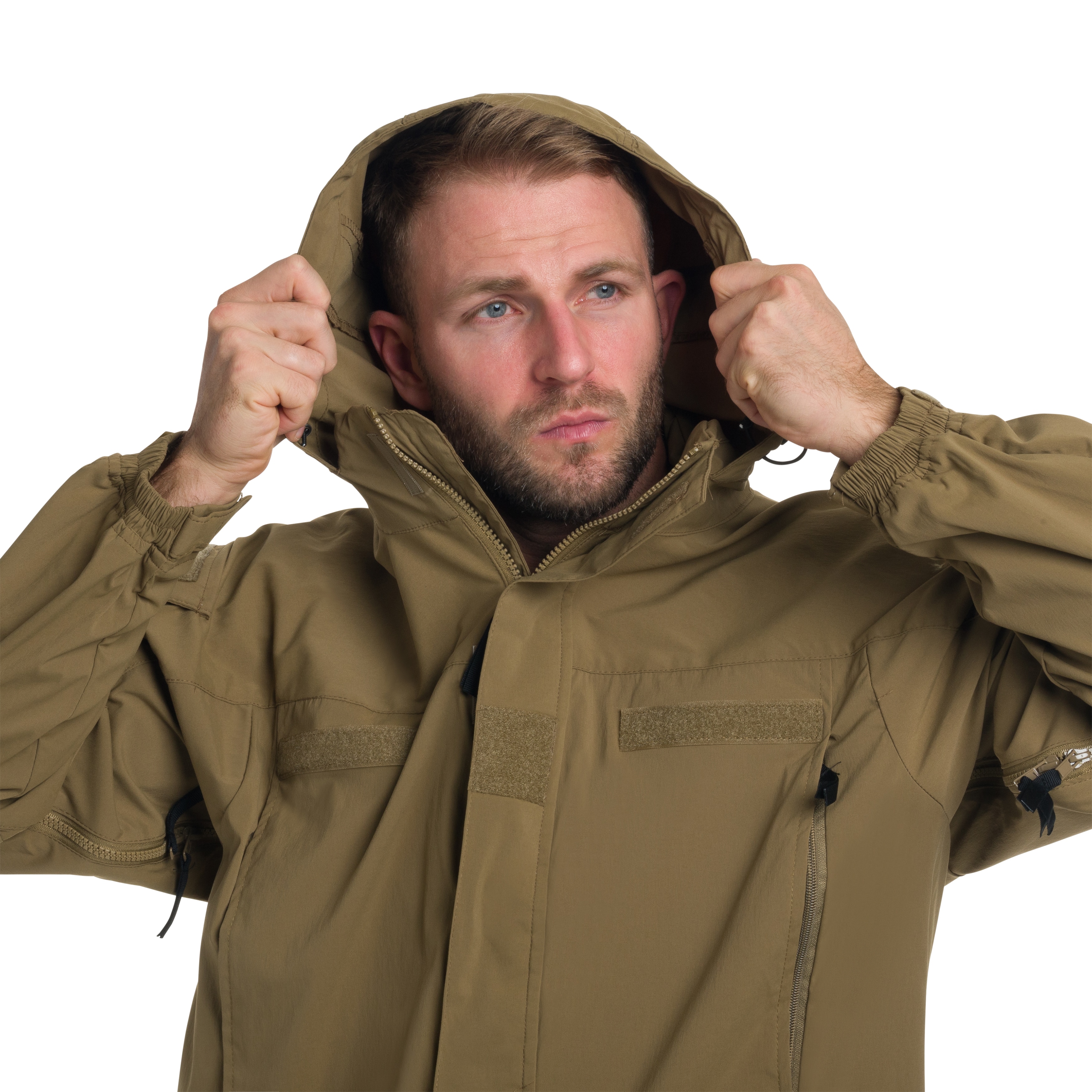 MFH - US Softshell Level 5 - Jacke - Coyote