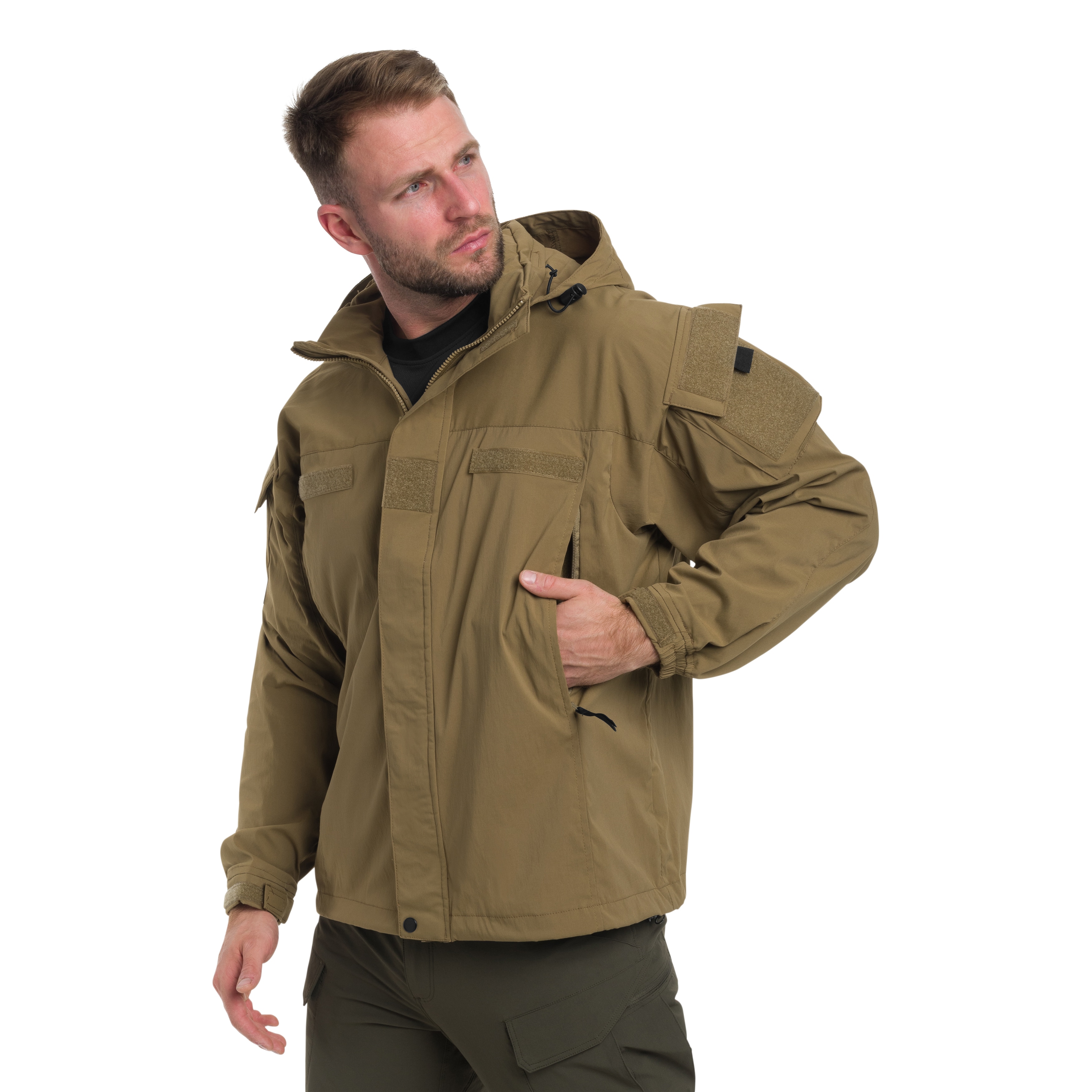 MFH - US Softshell Level 5 - Jacke - Coyote