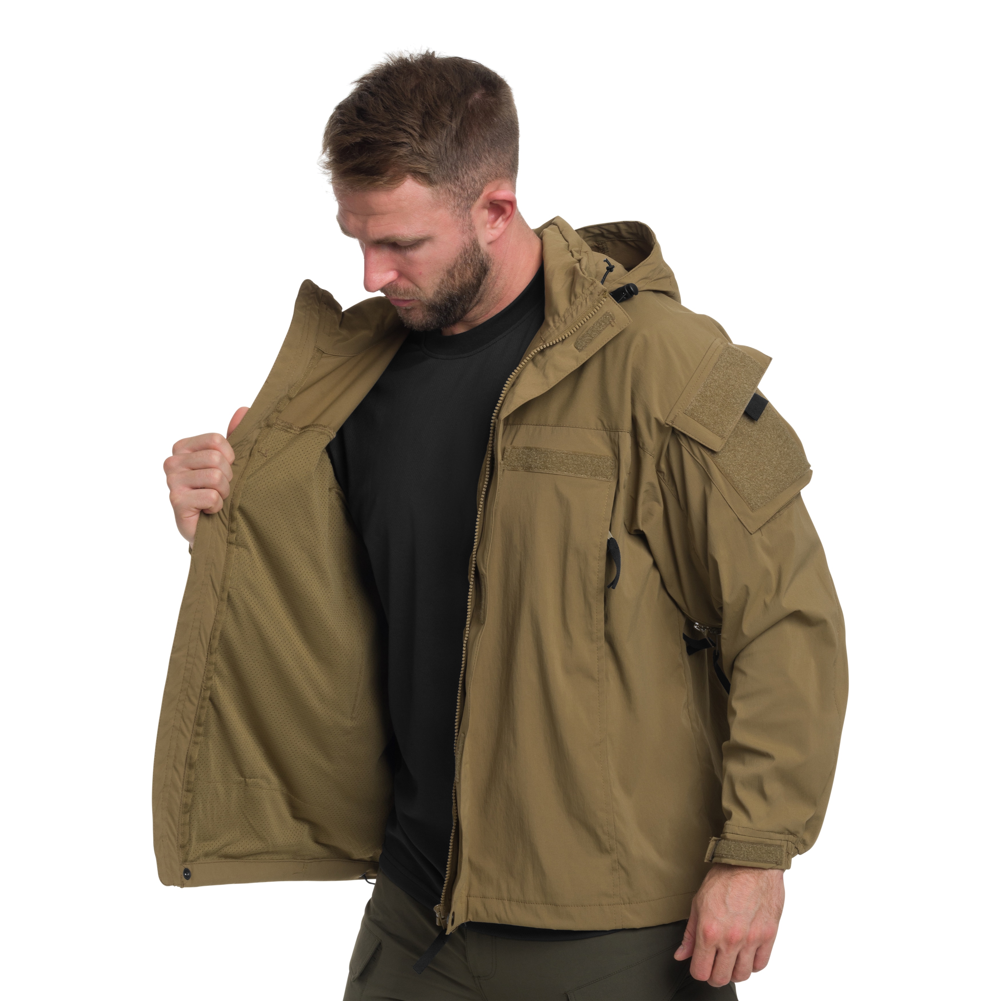 MFH - US Softshell Level 5 - Jacke - Coyote