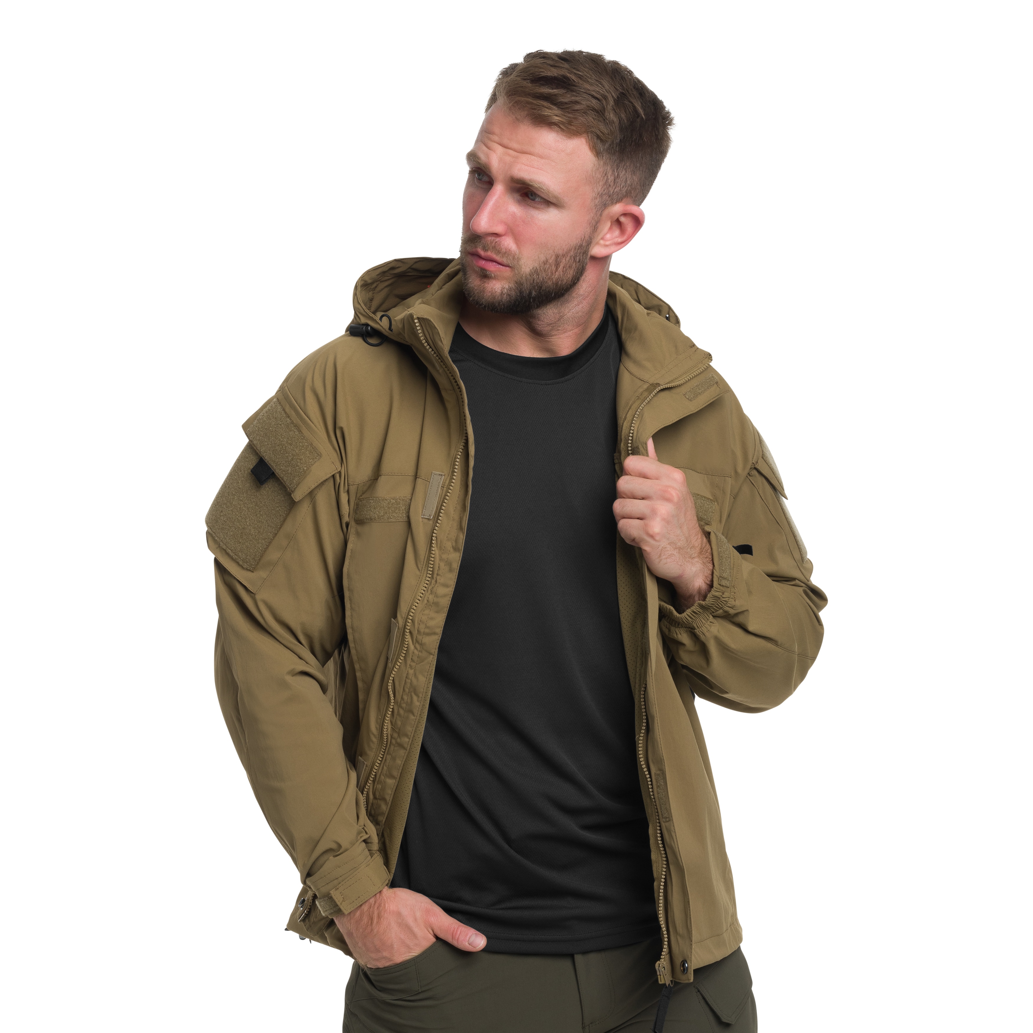 MFH - US Softshell Level 5 - Jacke - Coyote