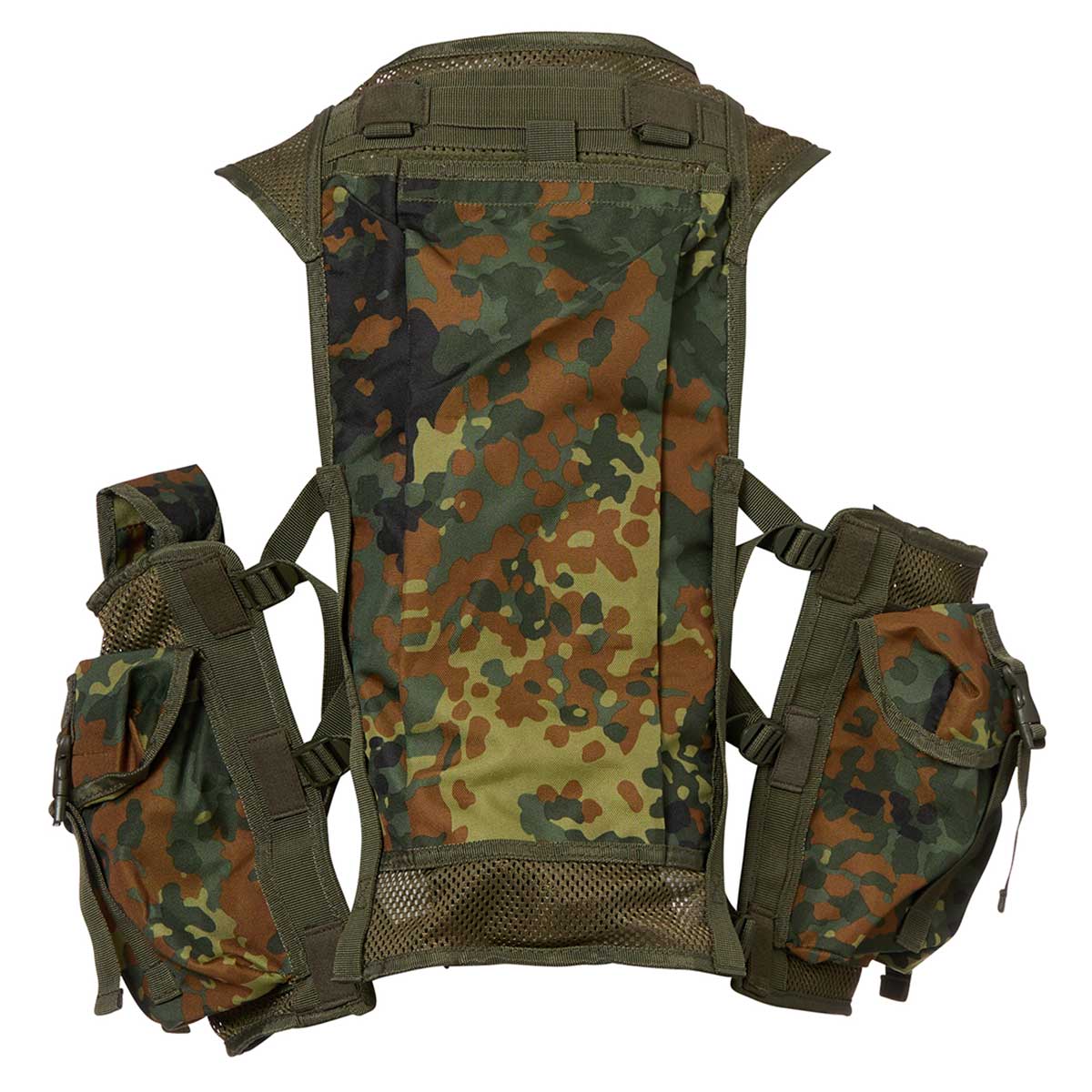 Mil-Tec - 9 Pockets Tactical Vest - Taktische Weste - Flecktarn