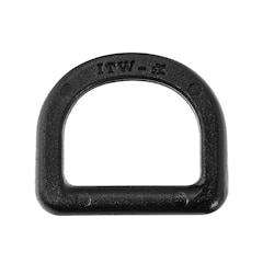 Wisport - Halbkreis-Schnalle 20 mm 5 Stk. - Black