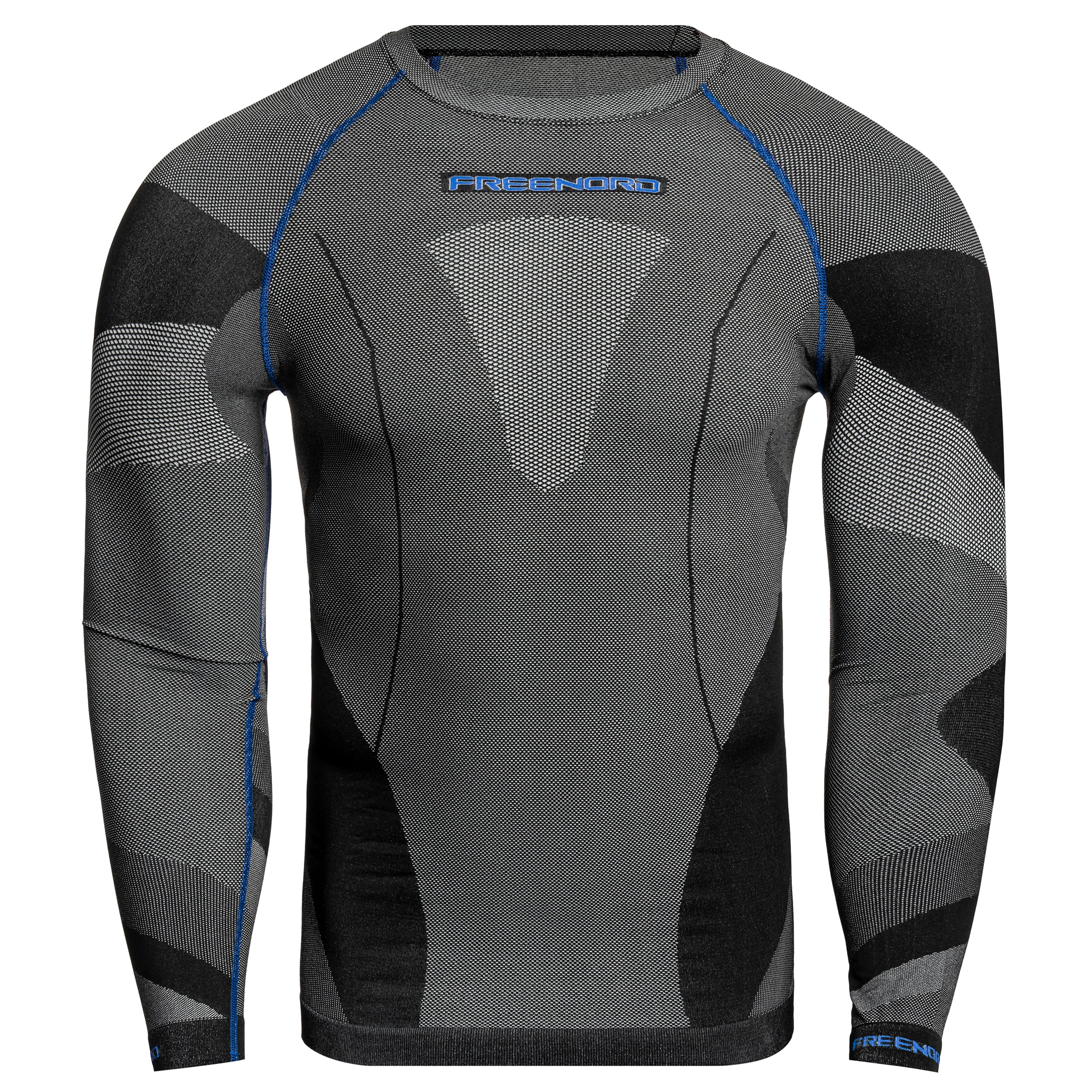 FreeNord - DryTech Long Sleeve - Thermo-T-Shirt - Black/Blue