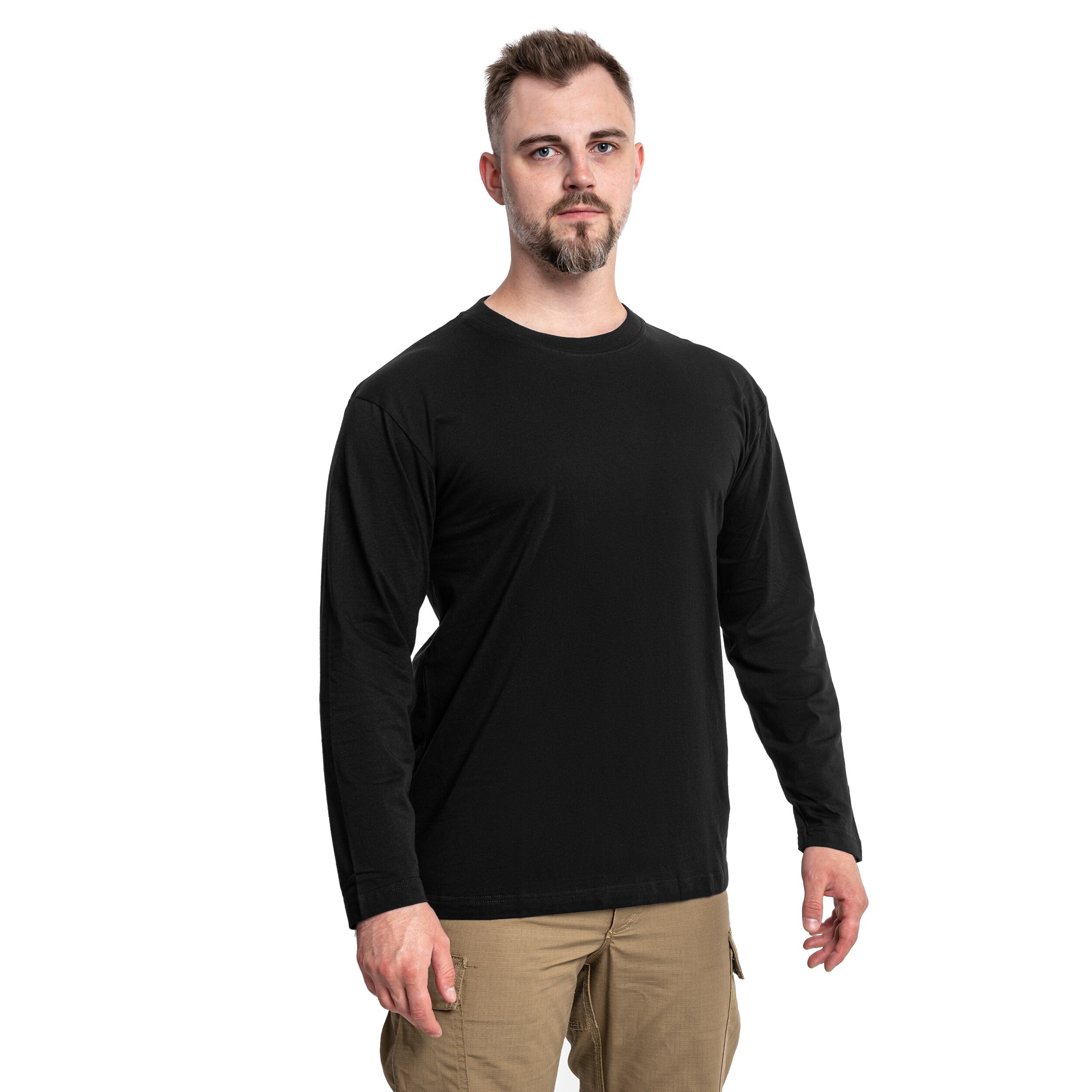 MFH - Longsleeve - Langarm-T-Shirt - Black