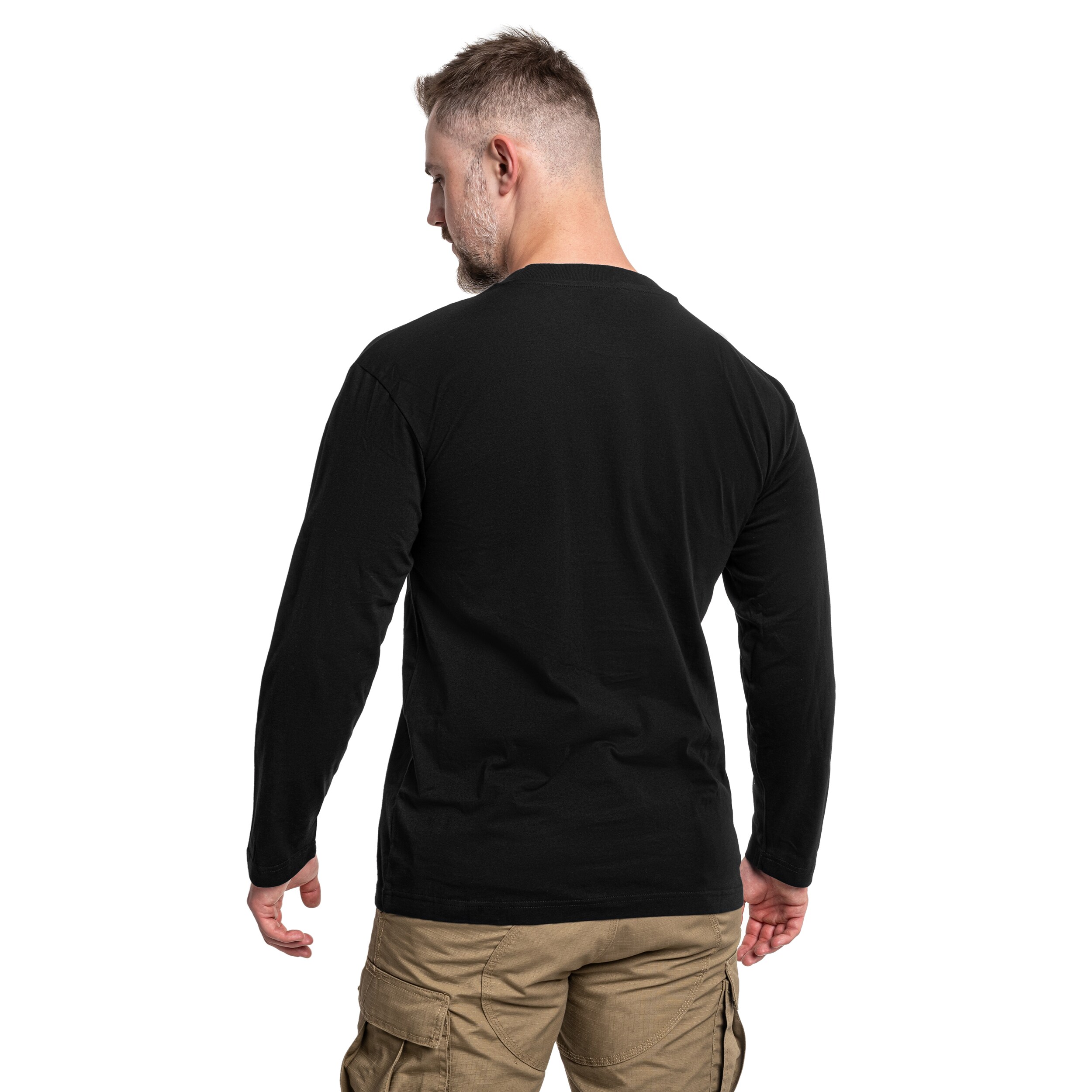 MFH - Longsleeve - Langarm-T-Shirt - Black