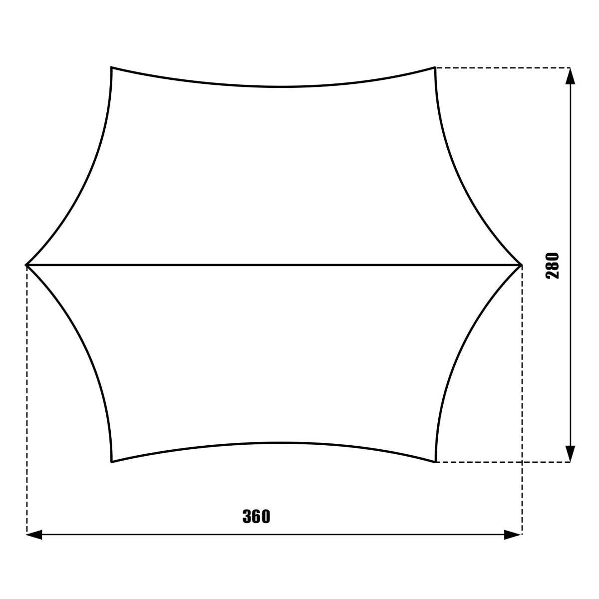 TigerWood - Termo Tarp StingRay 3,6 x 2,8 - Zeltplane - Black