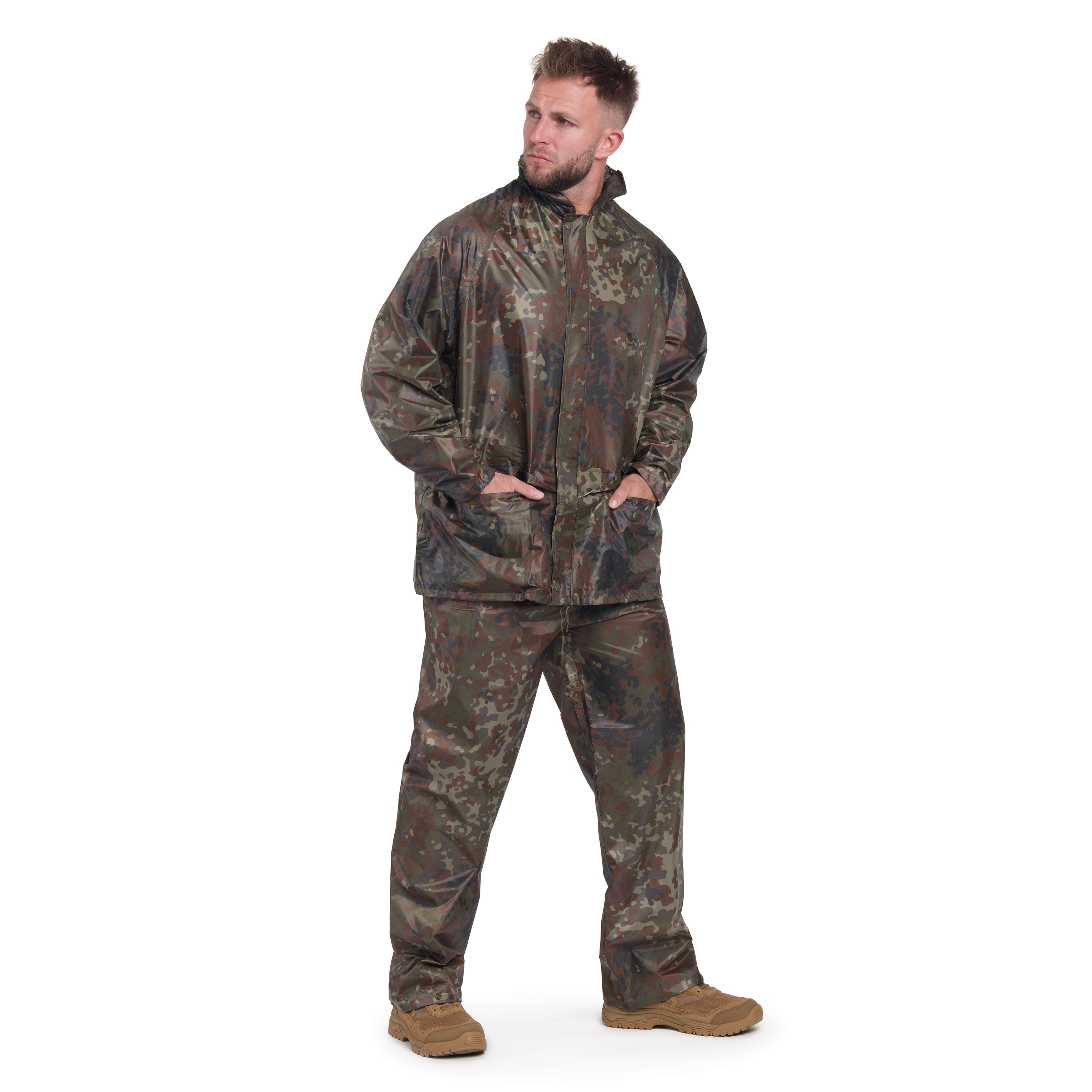 MFH - Regenjacke und -hose - Flecktarn