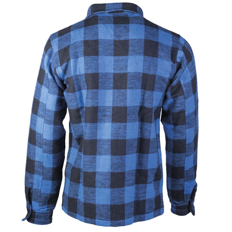 Mil-Tec - Flannel Shirt Longsleeve - Hemd - Black/Blue