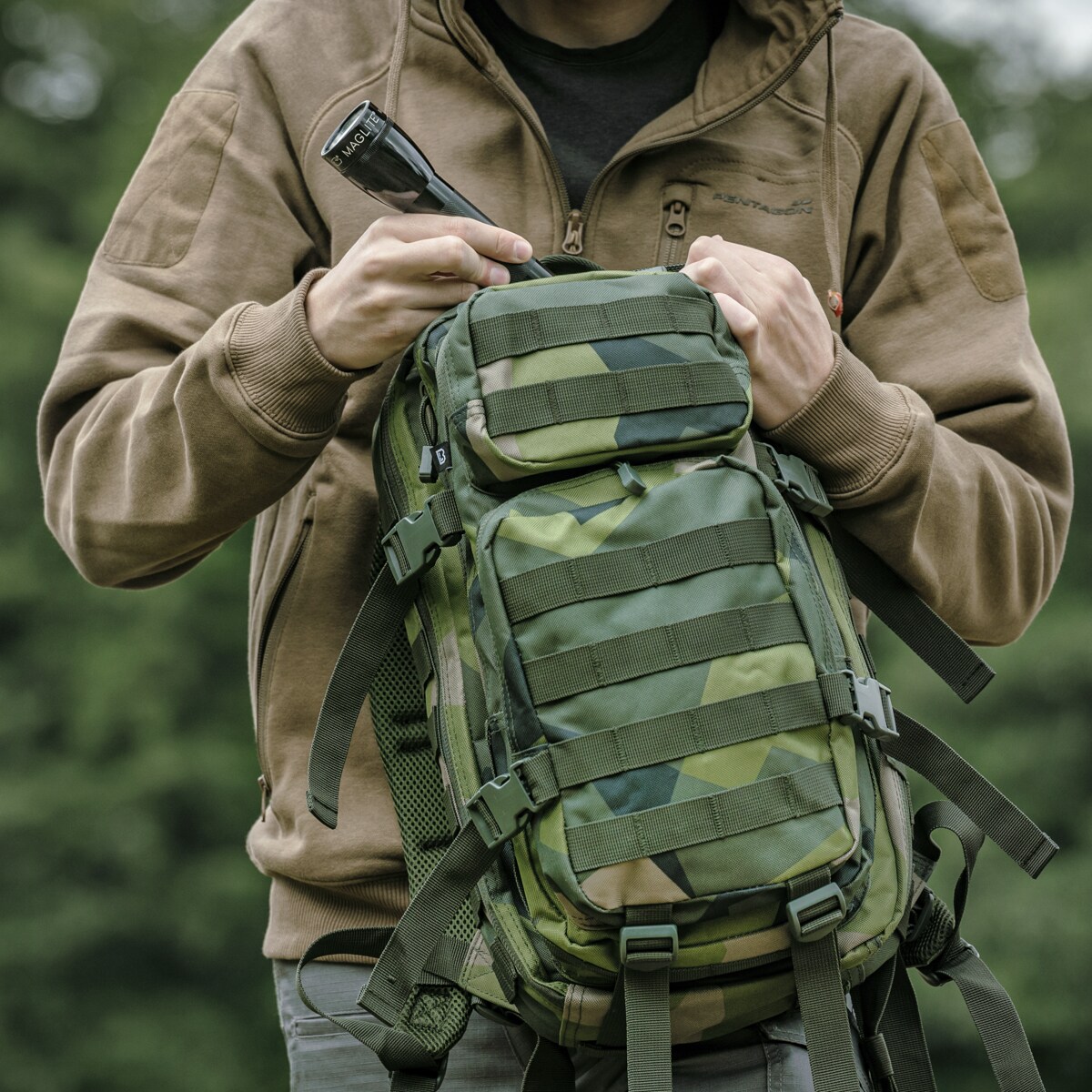 Brandit - US Cooper Rucksack 25 l - Swedish Camo