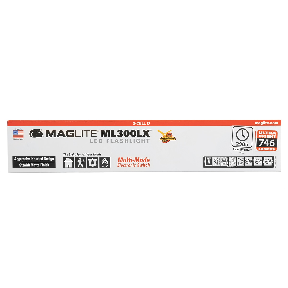 Maglite - ML300LX 3 D-cell LED - Taschenlampe Black - 746 Lumen