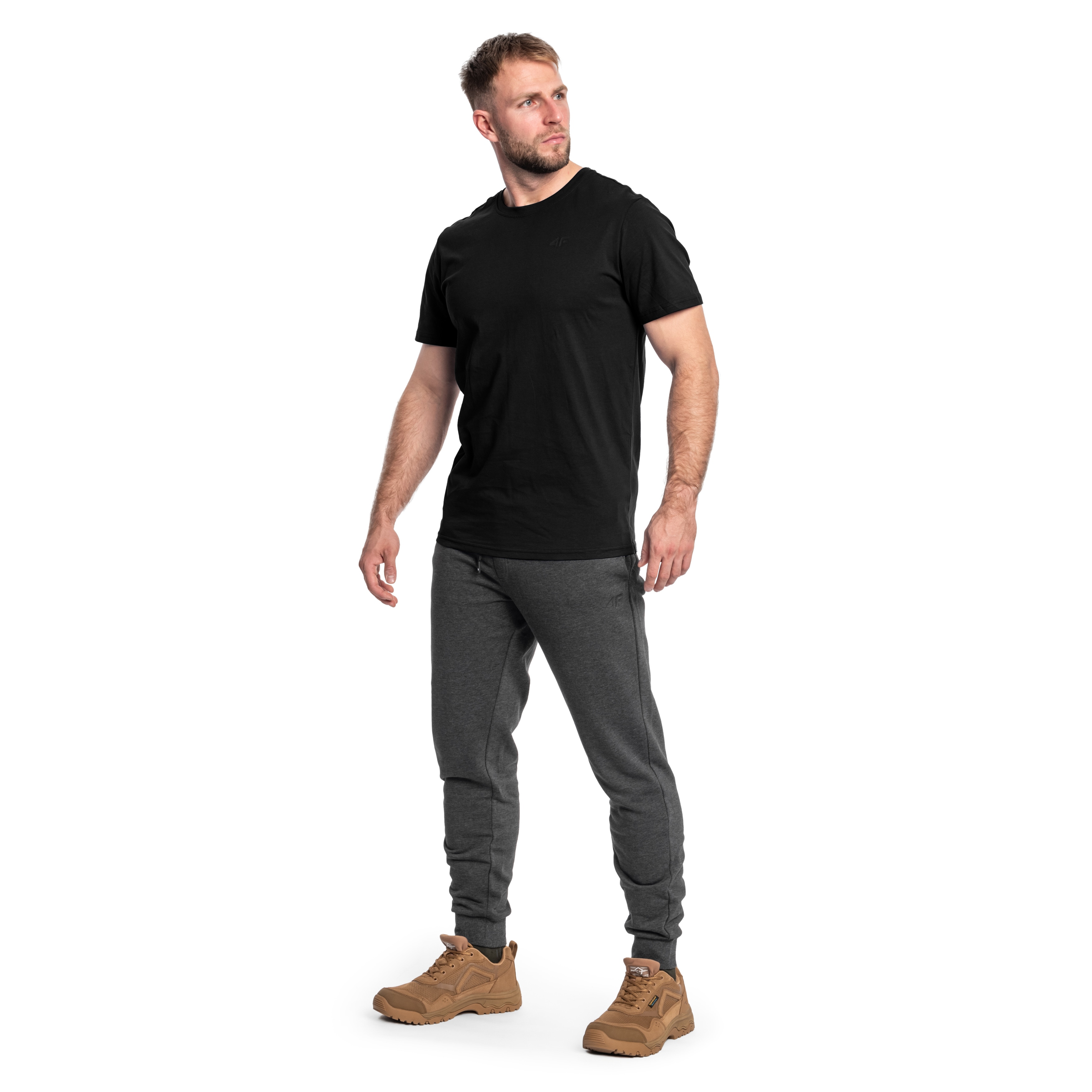 4F - TTSHM0876 T-Shirt - Tiefschwarz