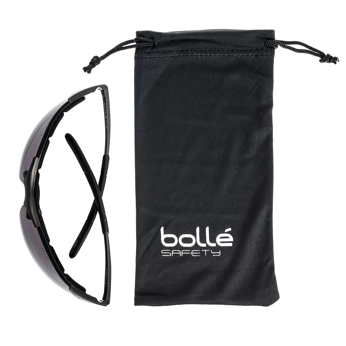 Bolle Contour Metal Smoke - taktische Schutzbrille