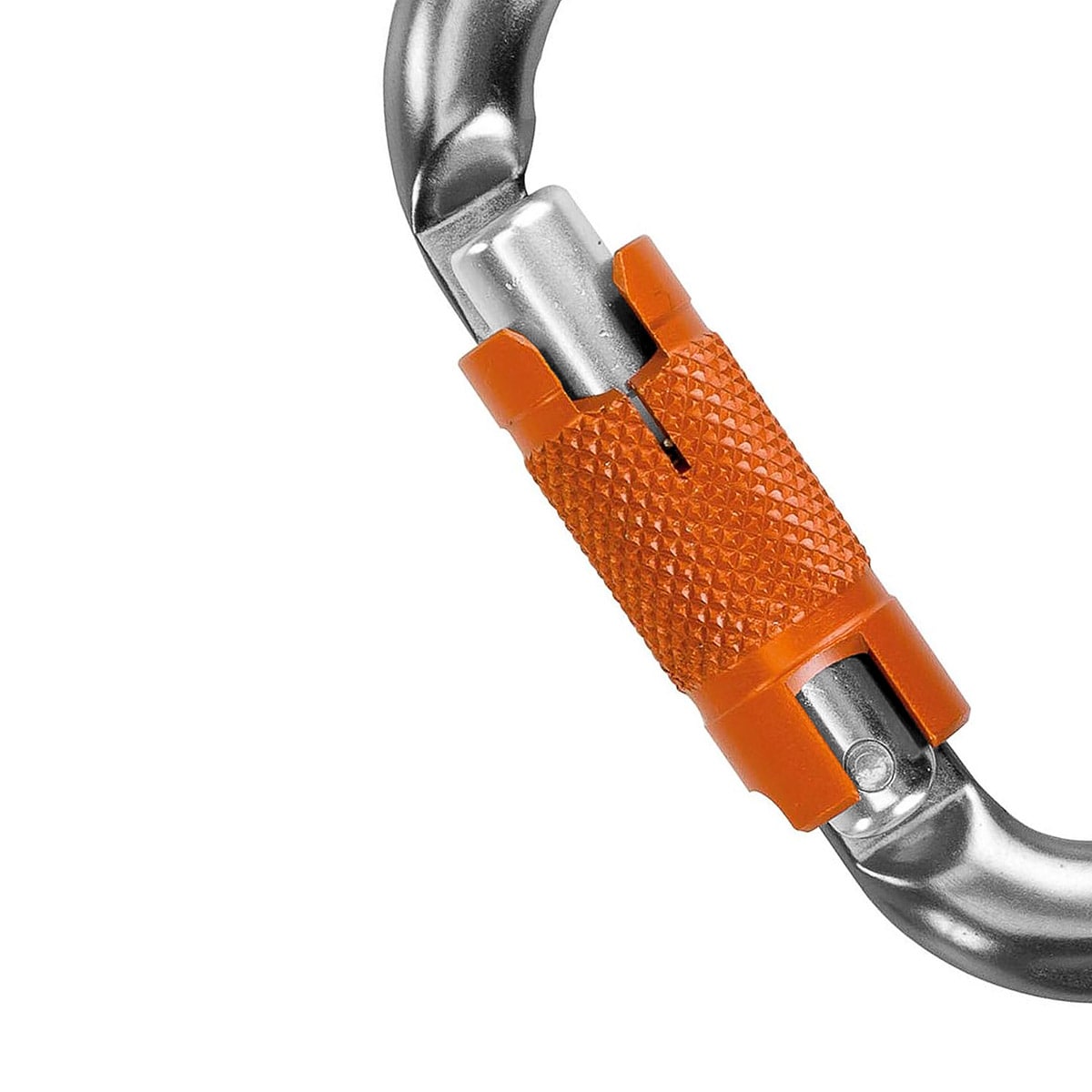 Climbing Technology - HMS Snappy CF WG - Karabiner zum Klettern - Grey/Orange 