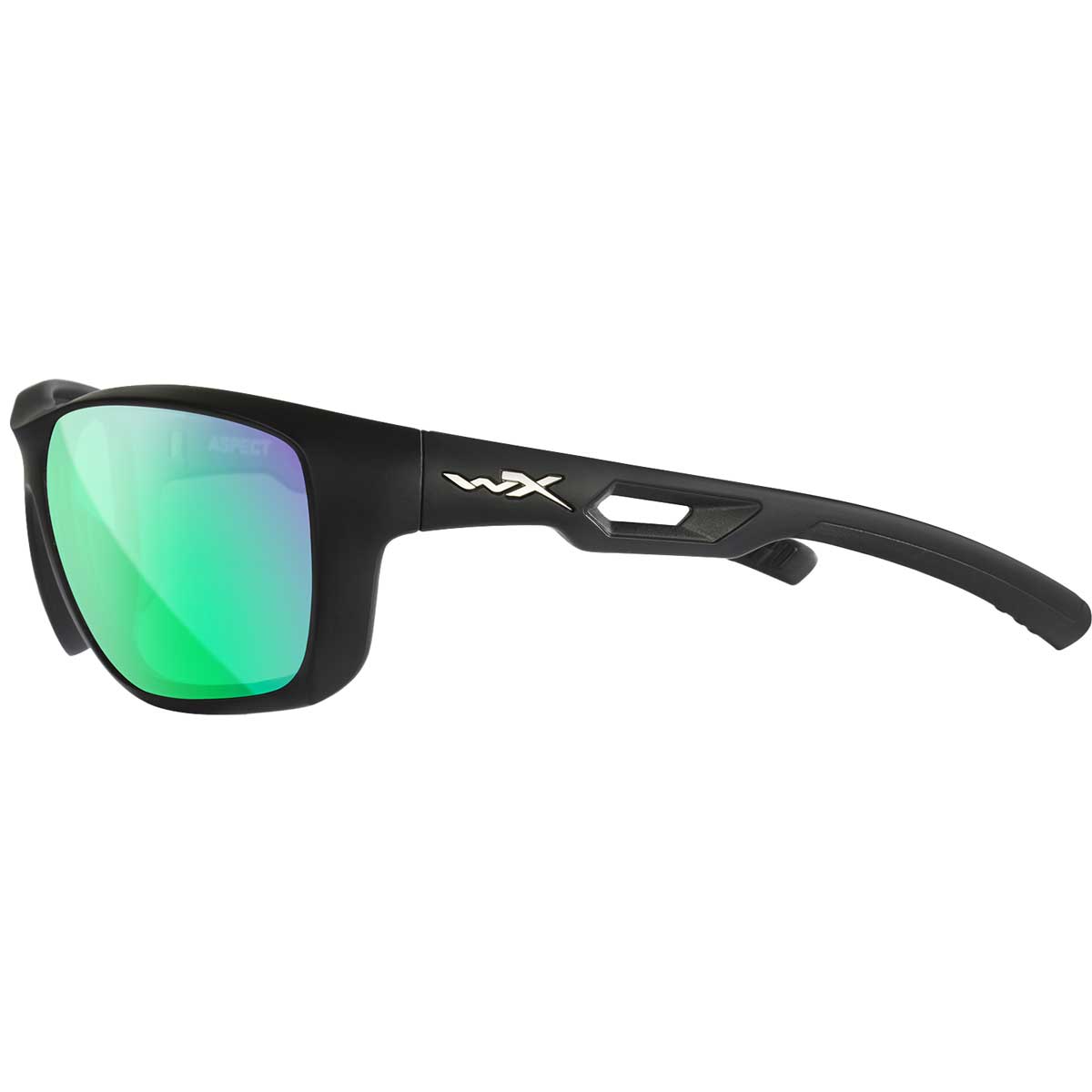 Wiley X - Aspect Captivate - Taktische Brille - Polarized Green Mirror/Matte Black